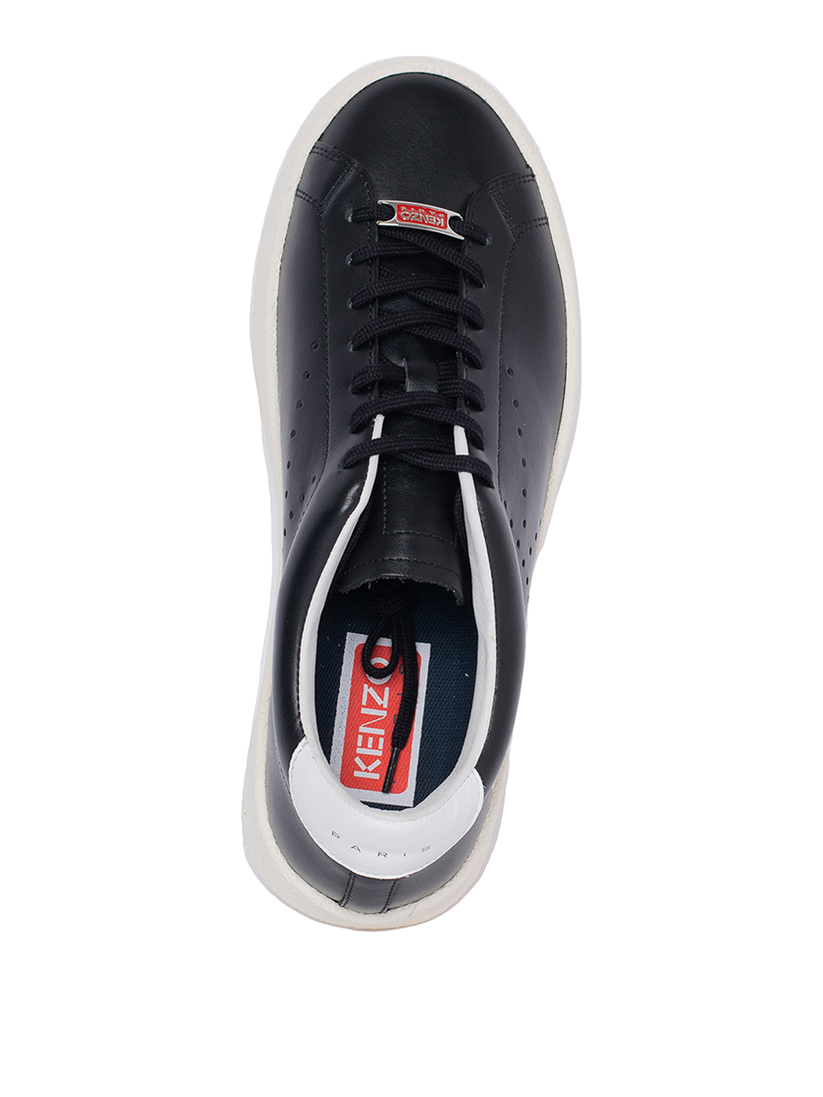 Shop Kenzo Swing Low Sneakers In Negro
