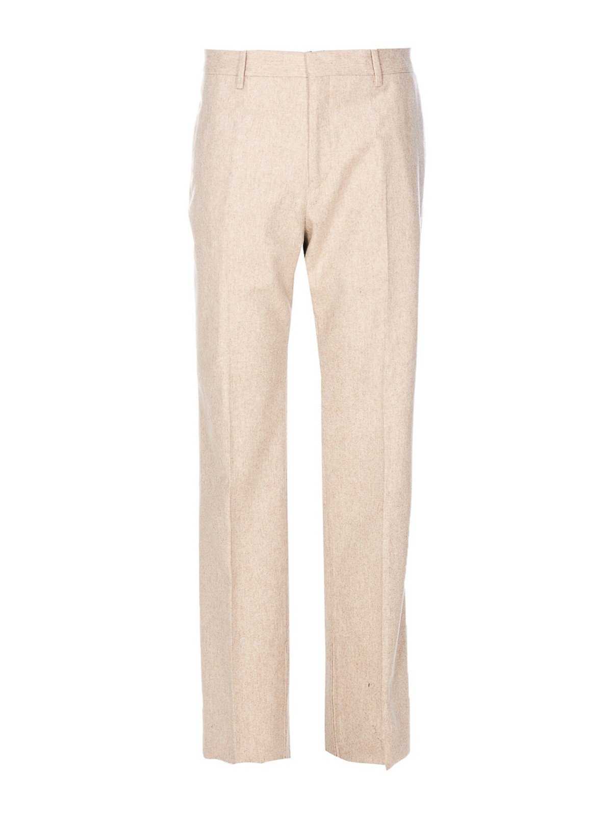 Off-white Wool And Cashmere Trousers In White