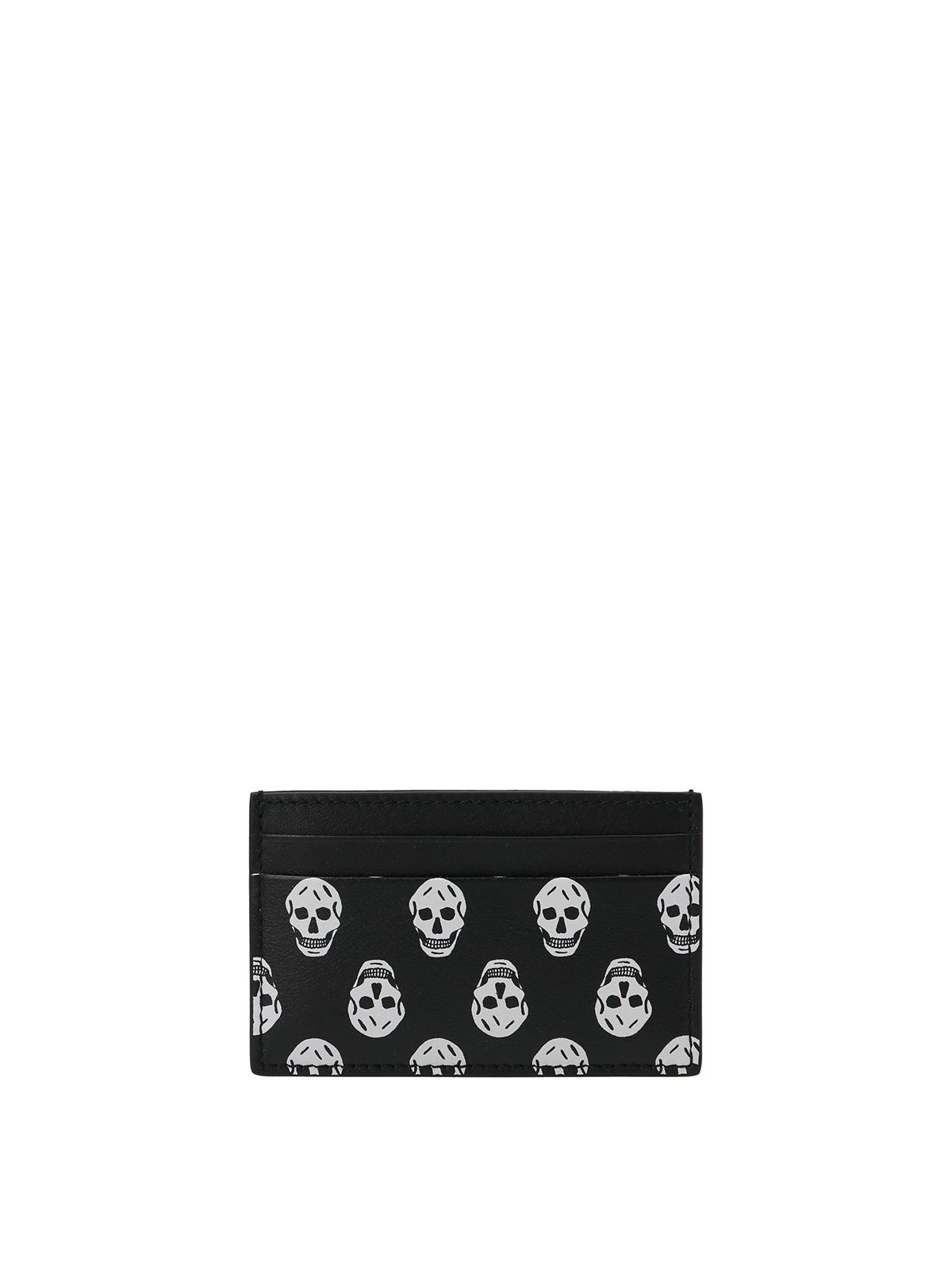 Shop Mc2 Saint Barth Skull Printed Card Holder In Black