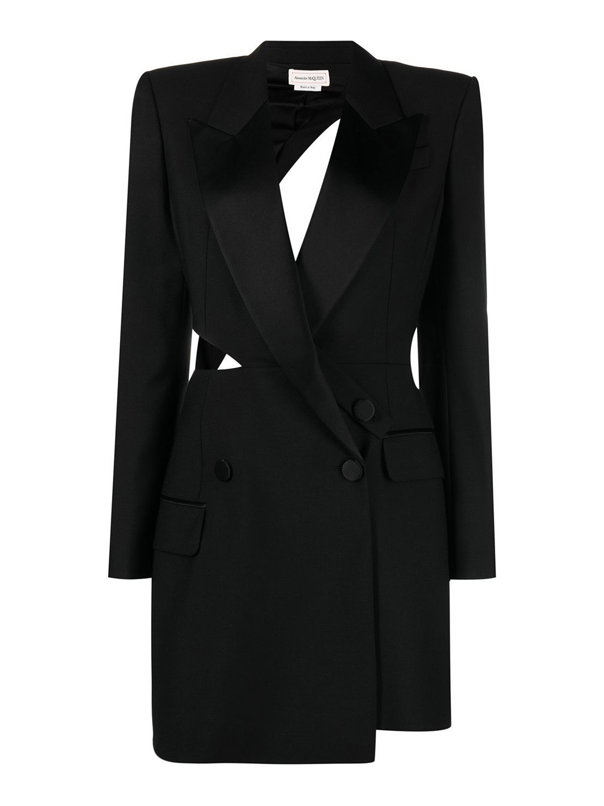 alexander mcqueen ブレザードレス Alexander Mcqueen Wool blazer-style dress - Black