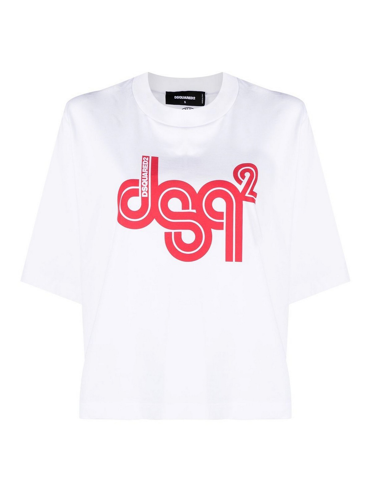 Dsquared2 Logo-print Tee - White - Women|S72GD0387S24387100