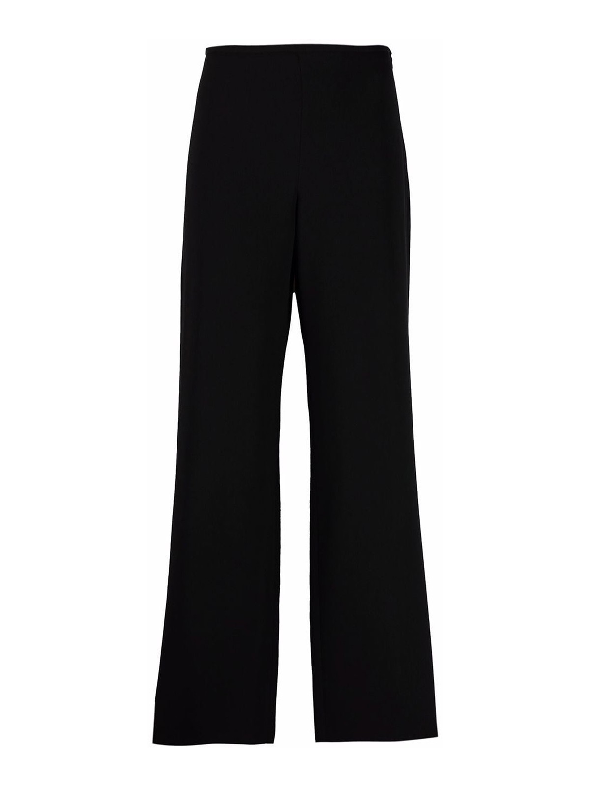 Shop Emporio Armani Viscose Blend Pants In Black