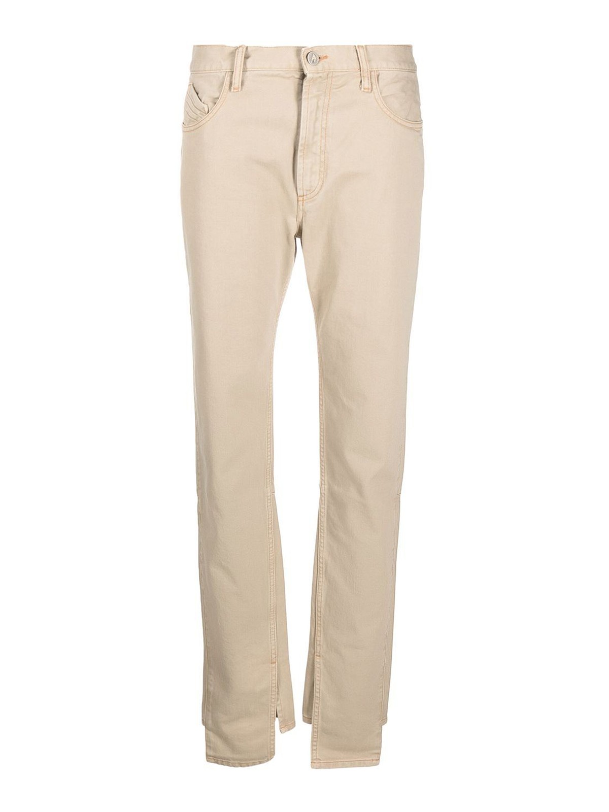Attico The  Woman Pants Sand Size 30 Cotton In Beige