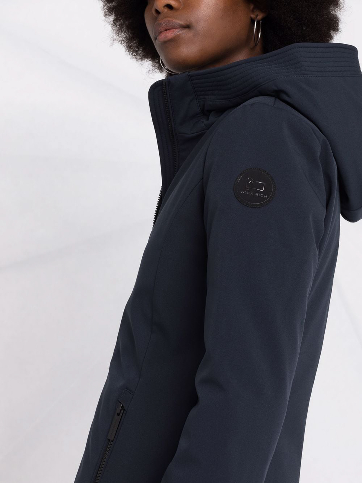 Shop Woolrich Padded Hooded Parka In Azul