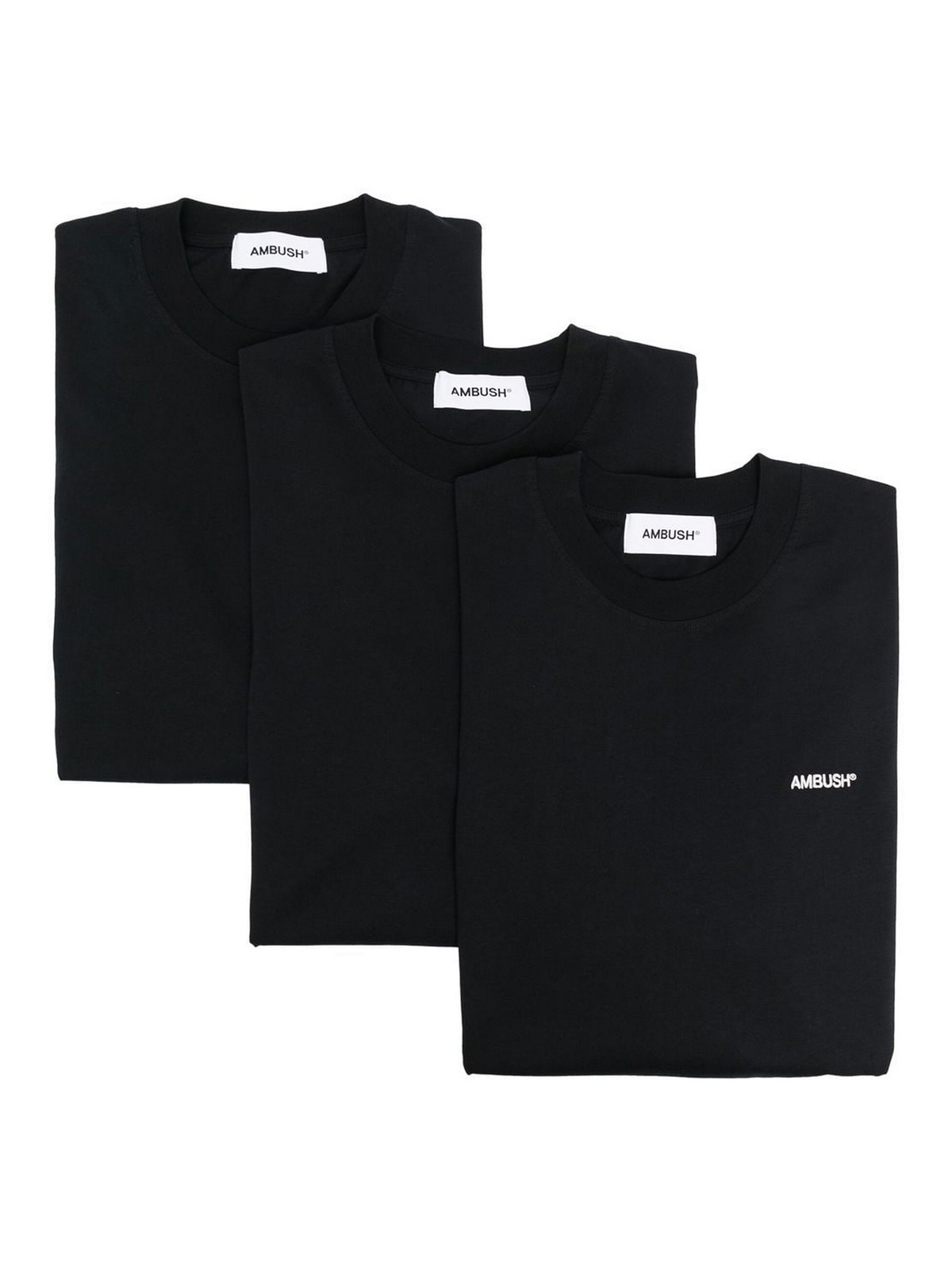 Ambush Logo Print T-shirt Pack In Black