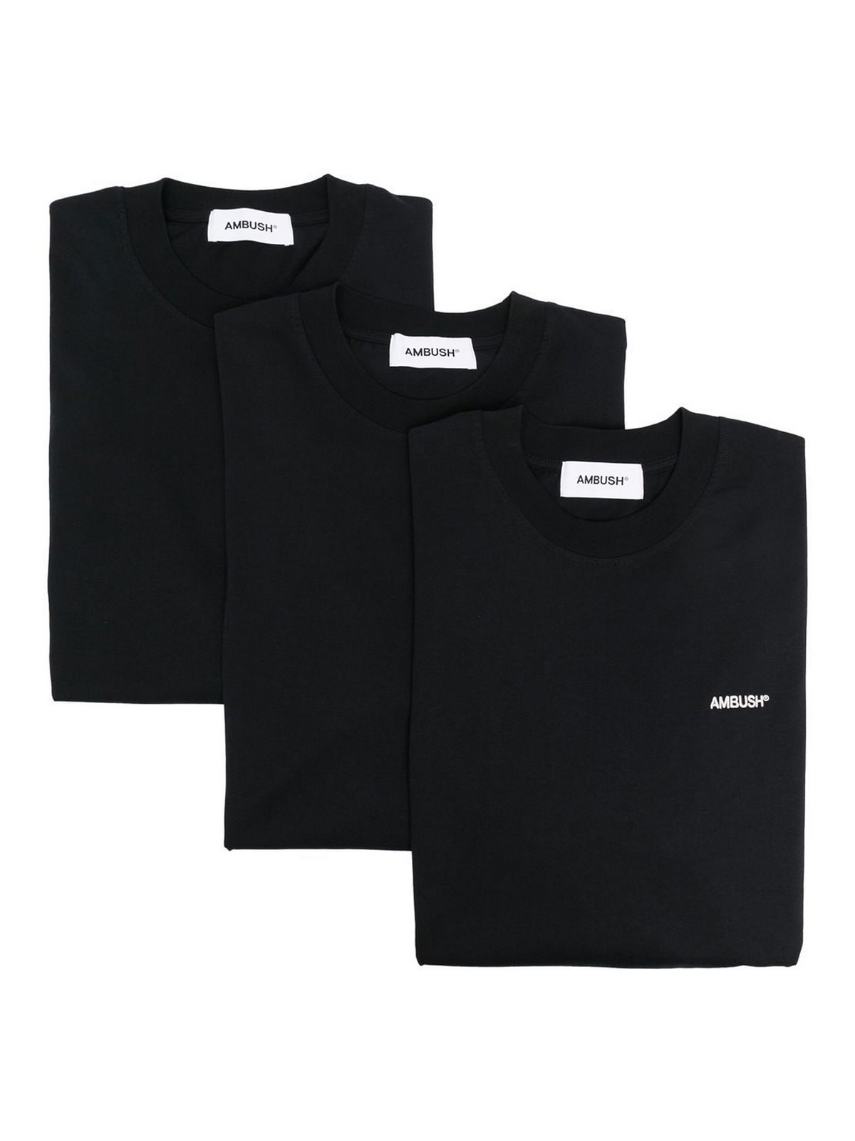 Shop Ambush Logo Print T-shirt Pack In Black