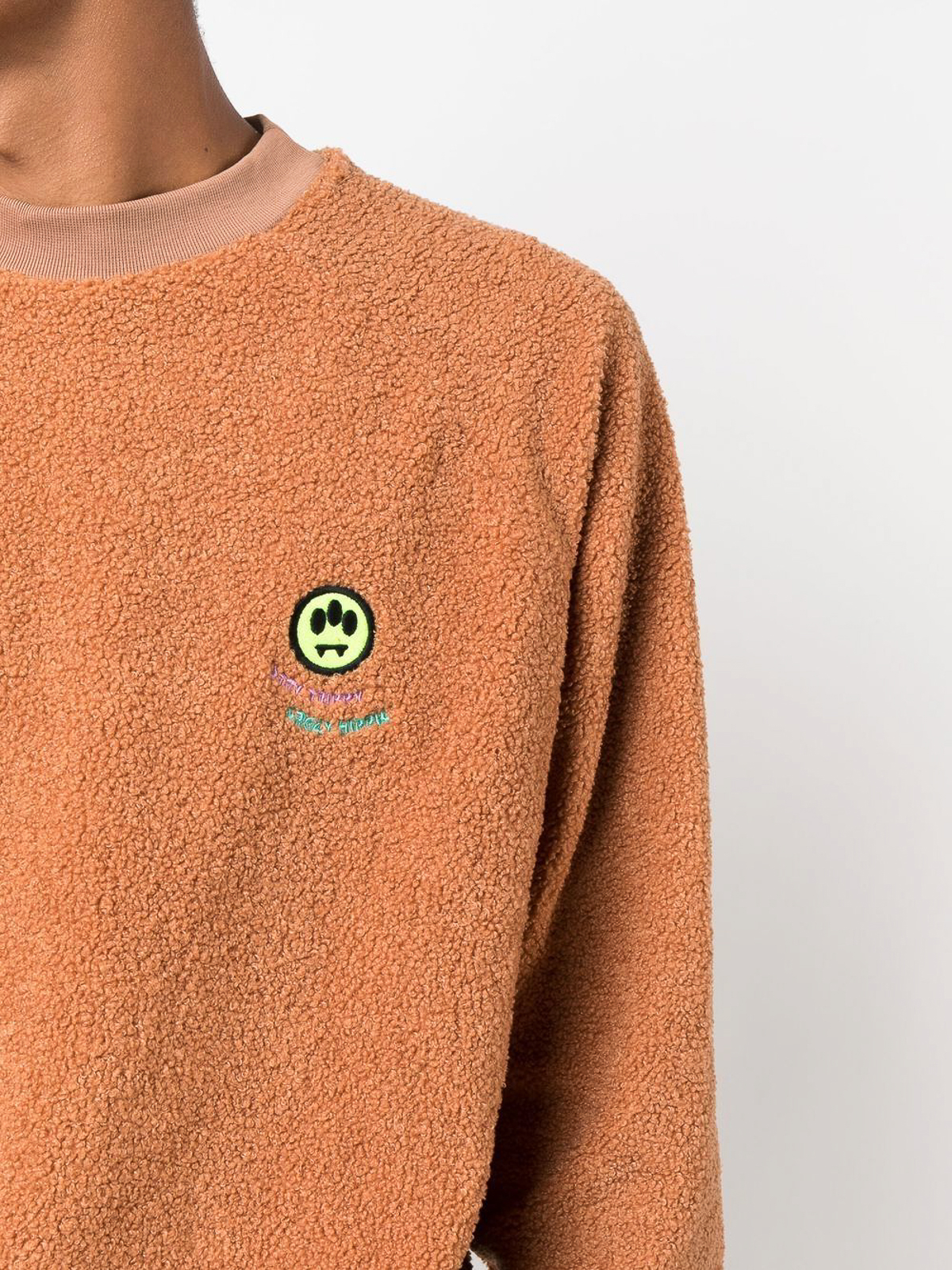 Shop Barrow Embroidered-logo Sweatshirt In Beige