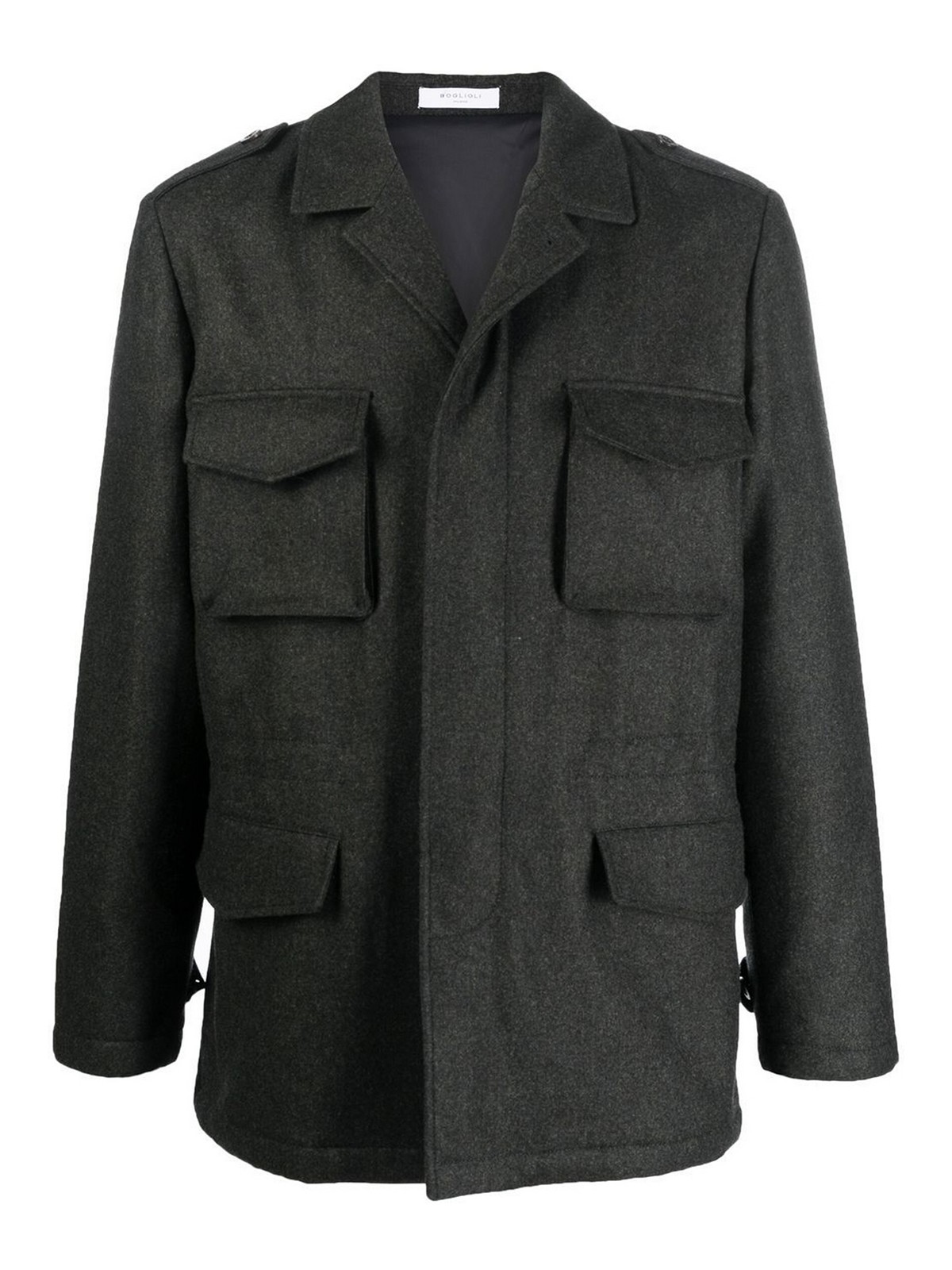 Boglioli Virgin Wool Field Jacket In Grey