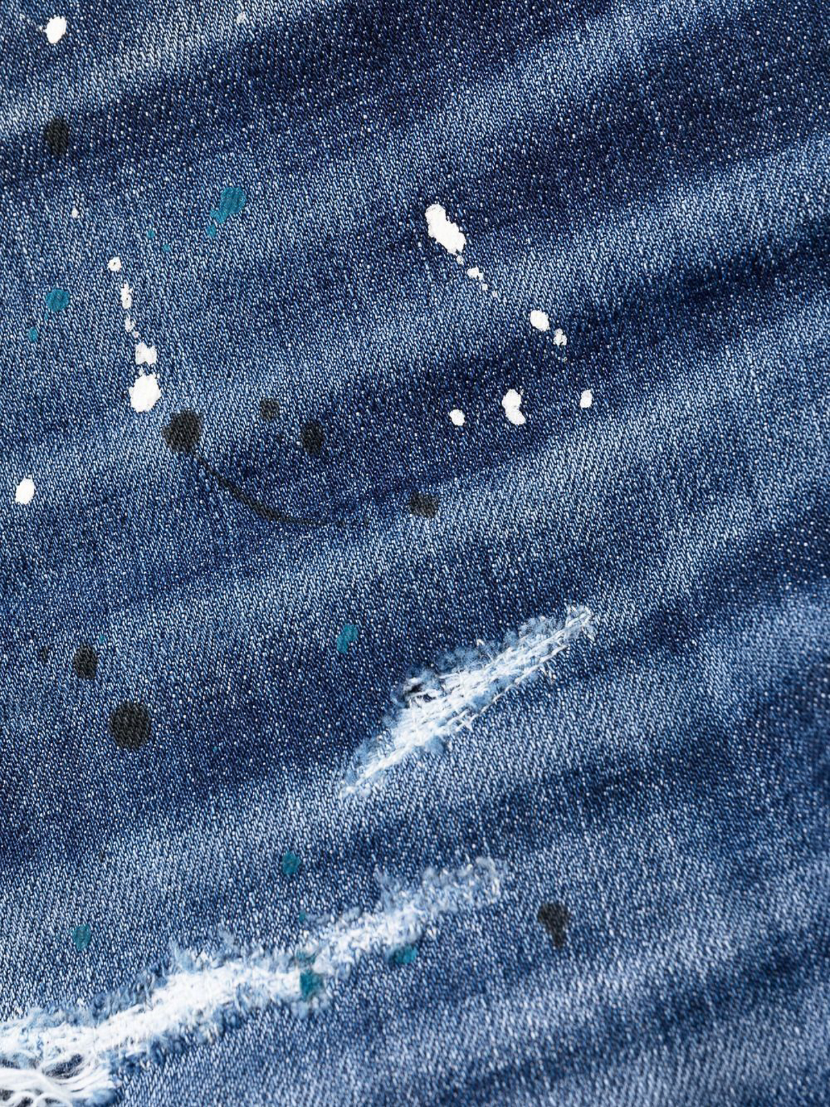 Shop Dsquared2 Bleached-wash Design Jean In Medium Wash