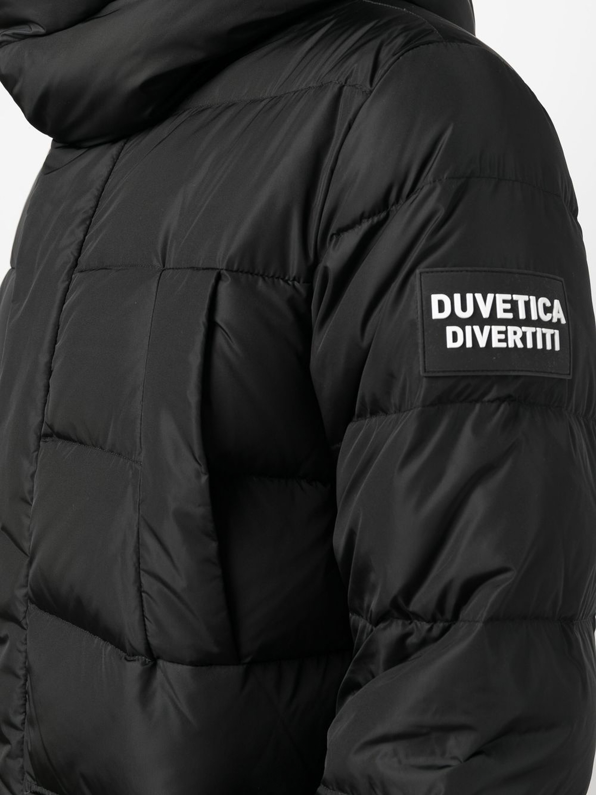 Duvetica Funnel neck puffer jacket - Black | VUDJ07025K0001BKS