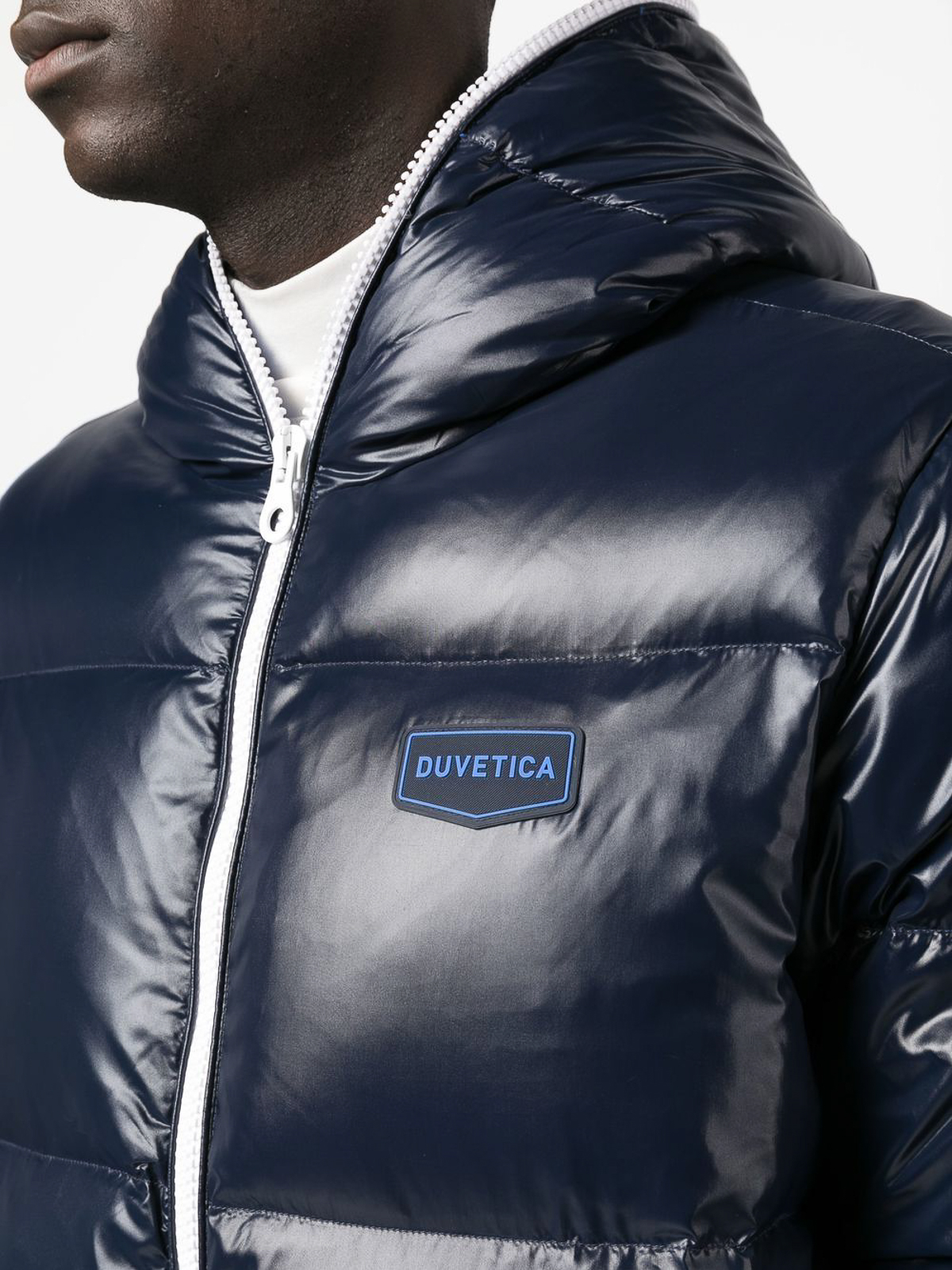 Duvetica logo-patch Quilted Jacket - Black