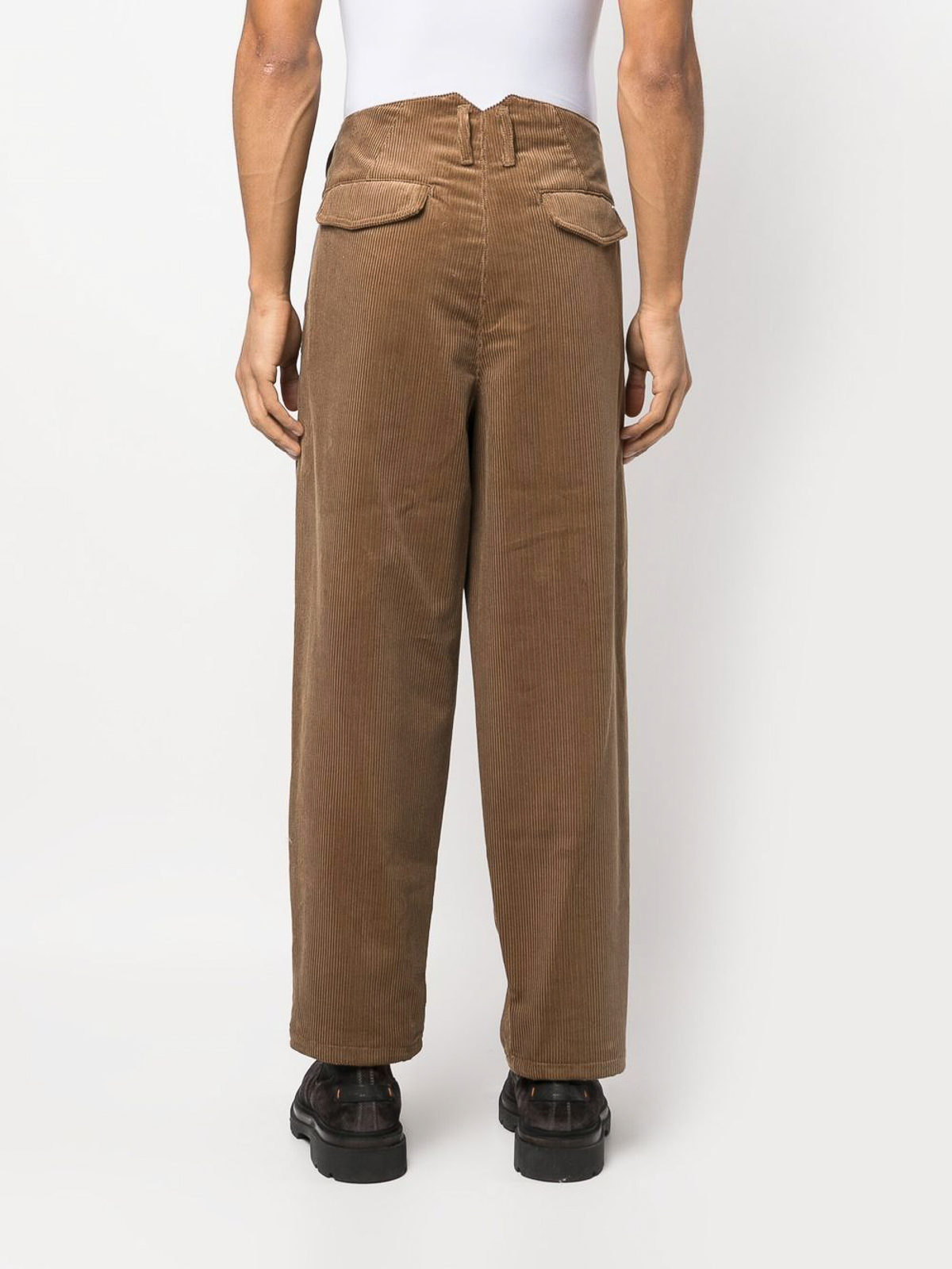 Emporio Armani Corduroy pants with contrasting drawstring