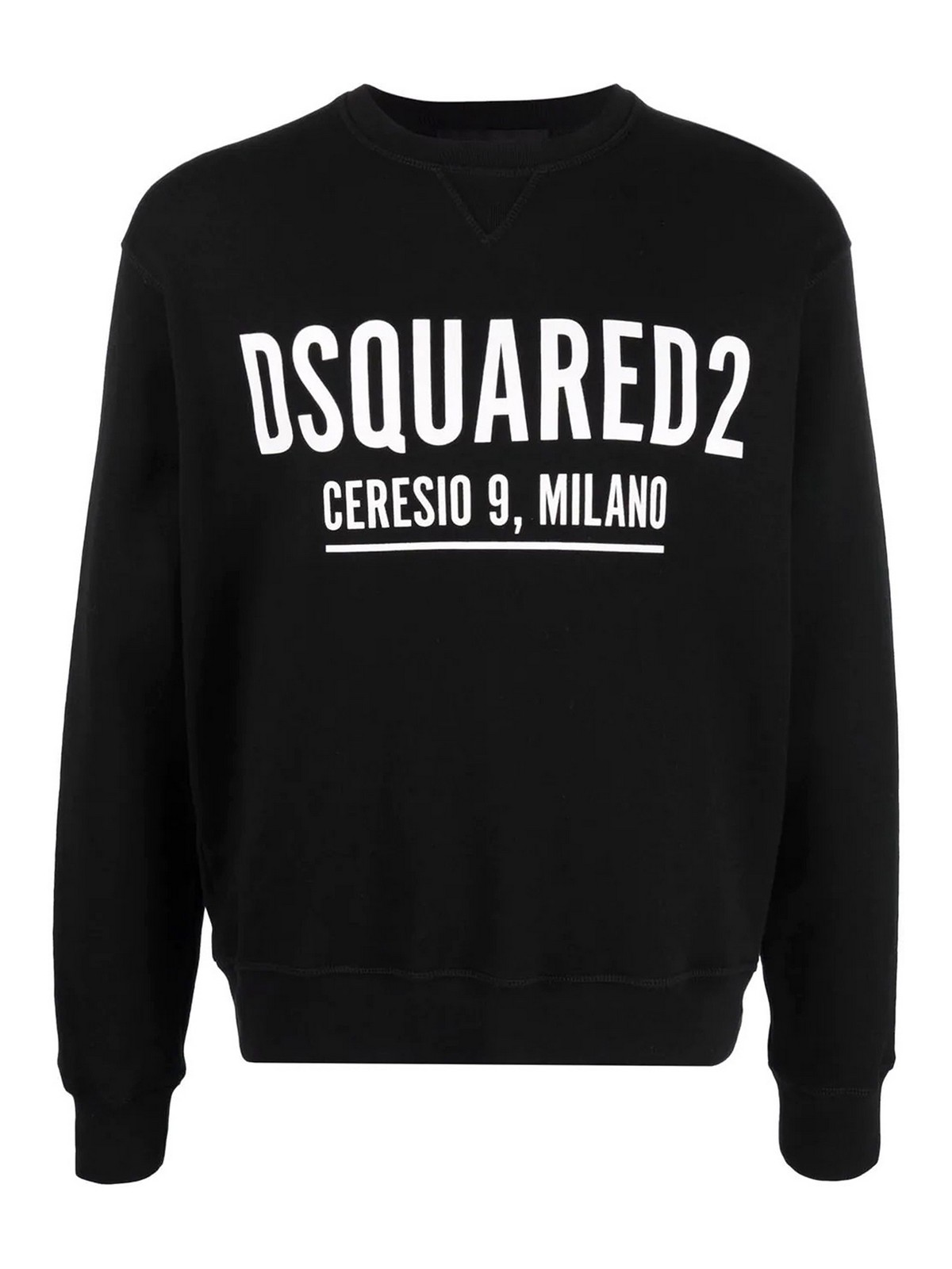 Shop Dsquared2 Logo Print Sweatshirt In Black