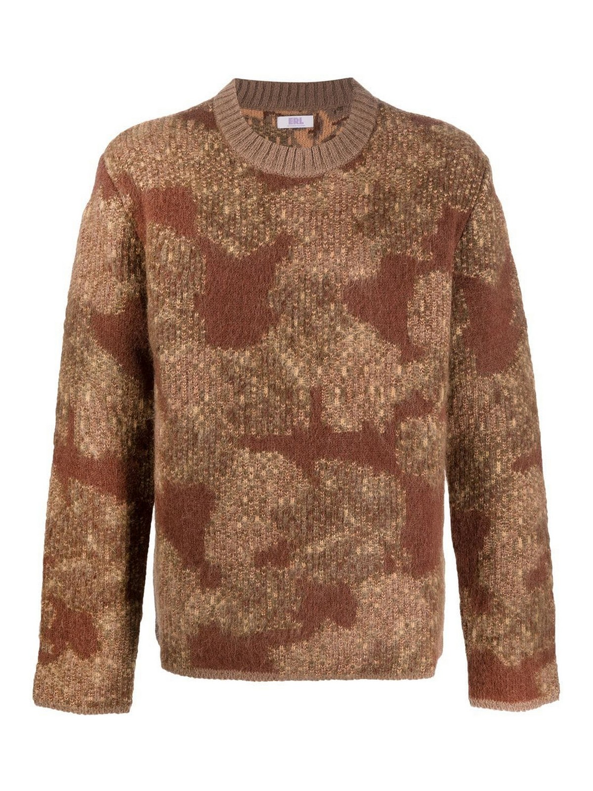 Crew necks ERL - Jacquard mohair blend sweater - ERL05N0331