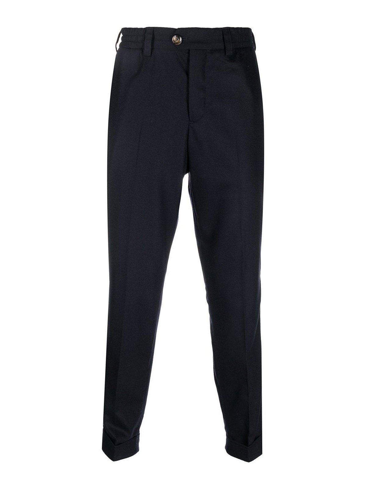 Pt Torino The Rebel Flat Front Trousers In Blue