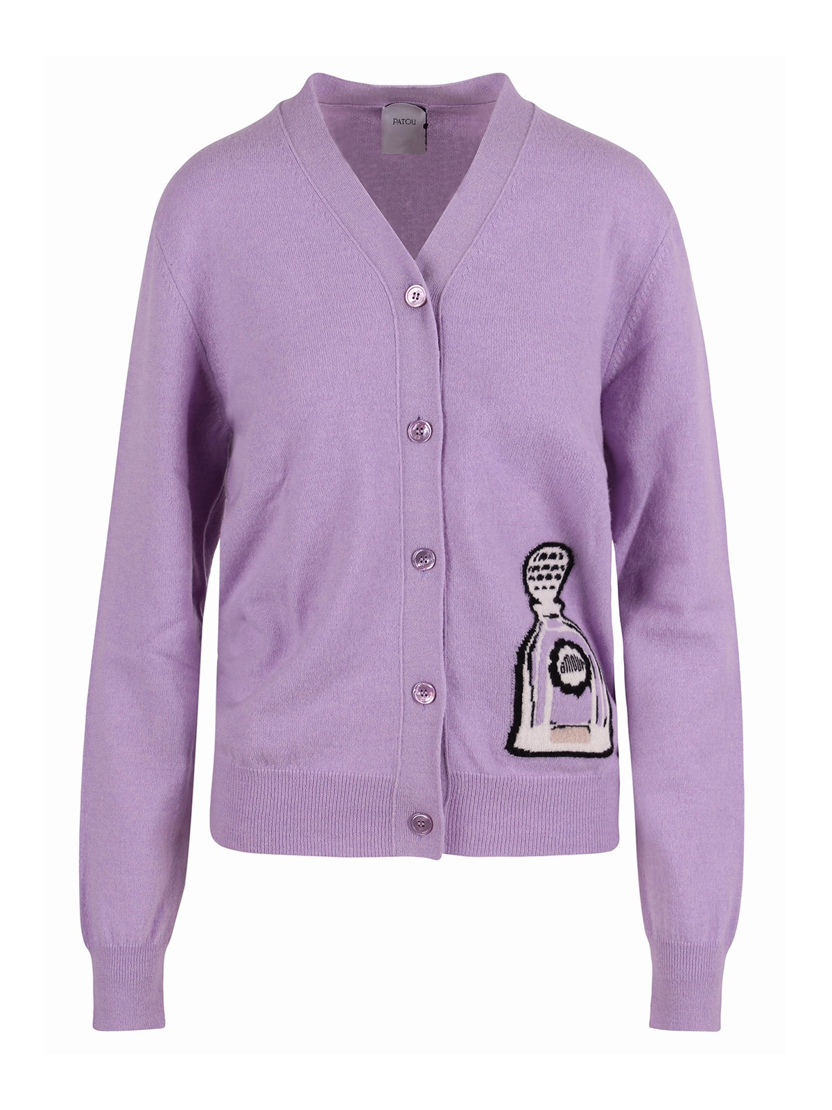 Patou V-neck cardigan Purple Women KN1008041477L