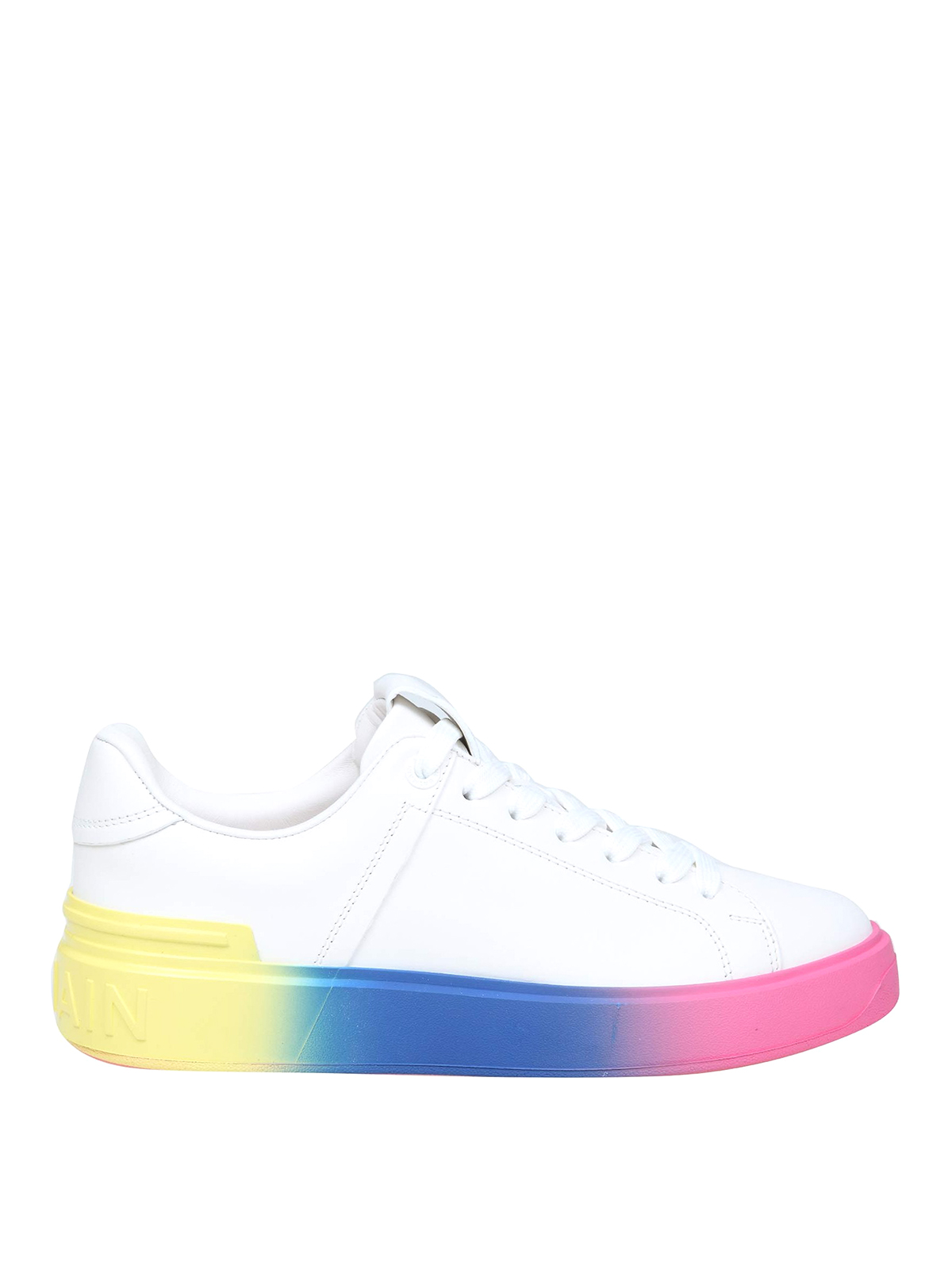 Balmain Calfskin B-Court Sneakers