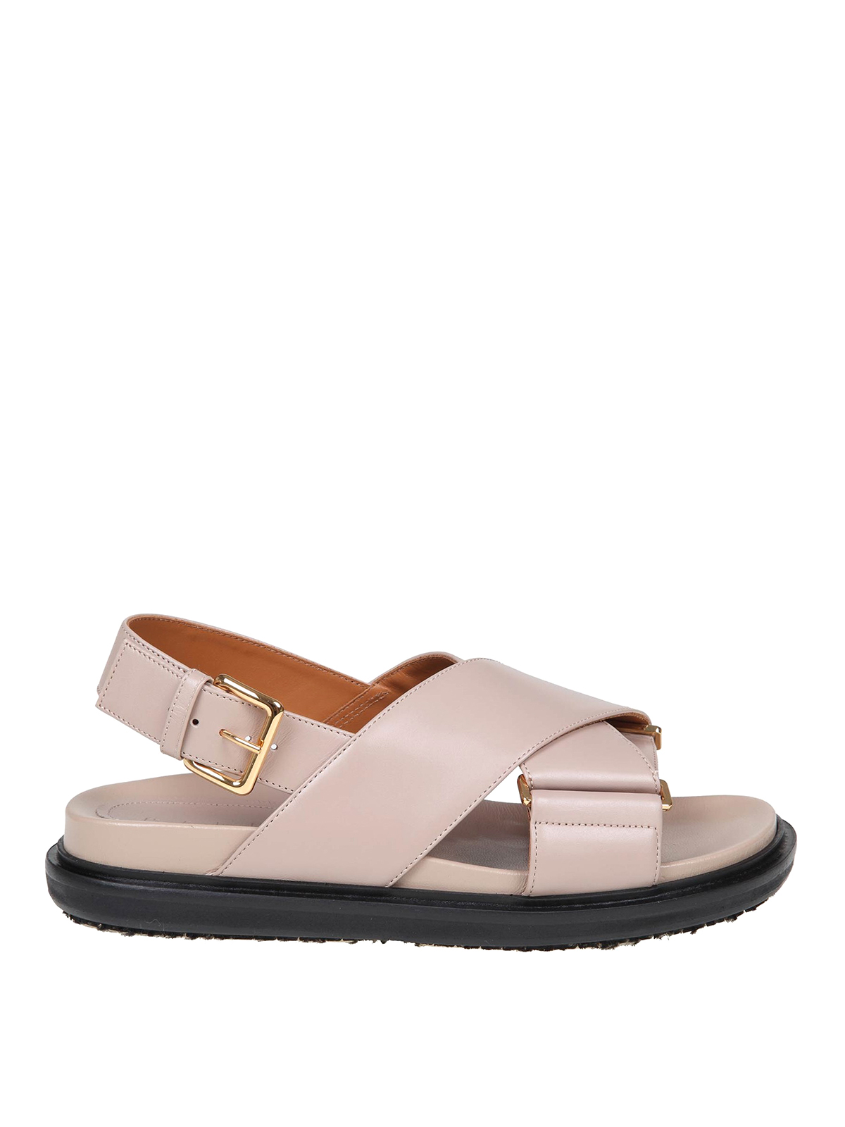 MARNI: flat sandals for woman - Black | Marni flat sandals FBMS015701P3614  online at GIGLIO.COM