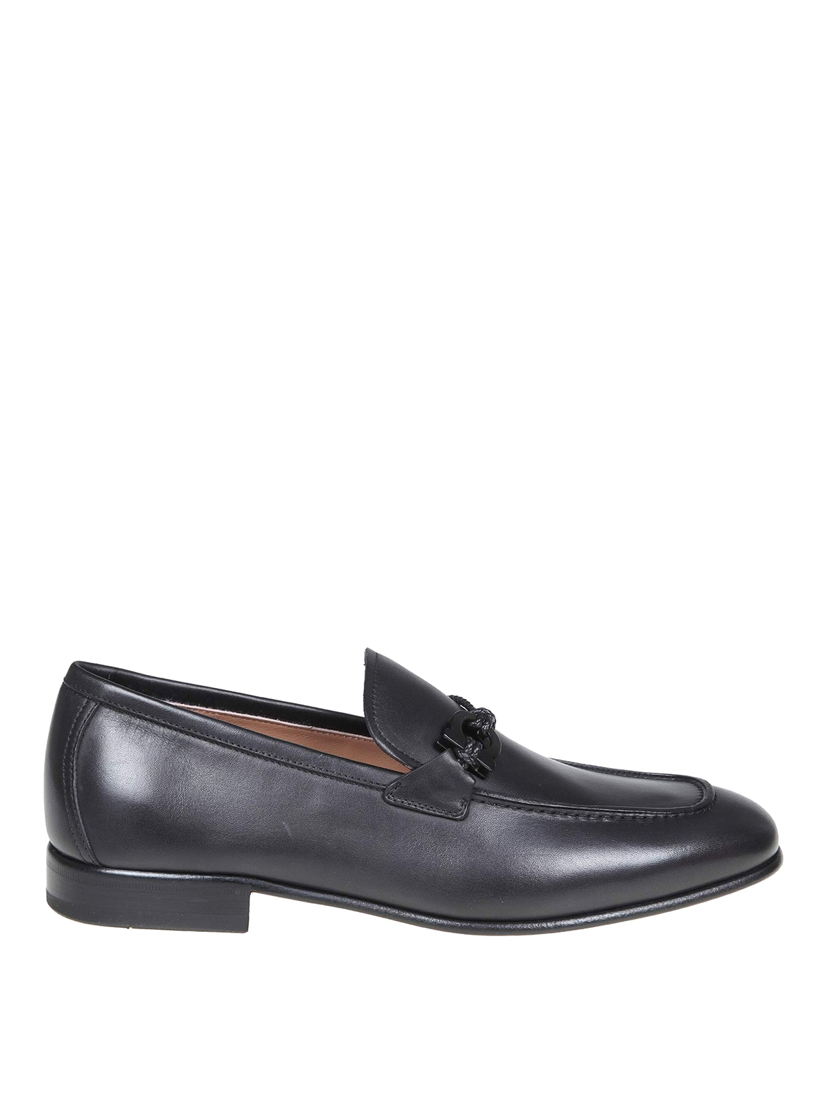 Ferragamo Lester loafers in leather - Black - Men|LESTERNERO display picture 1