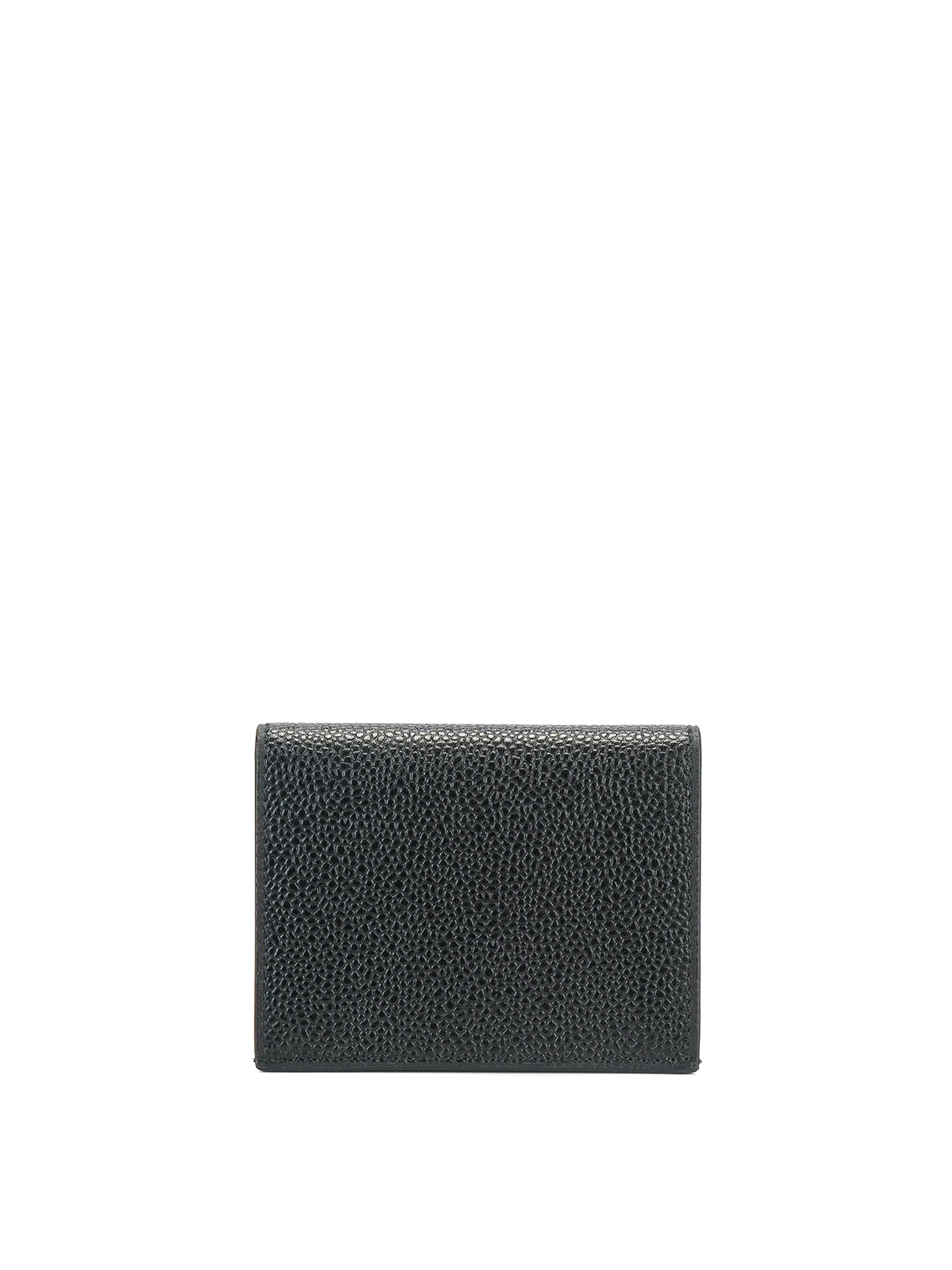 Thom Browne Striped Detailing Cardholder In Black