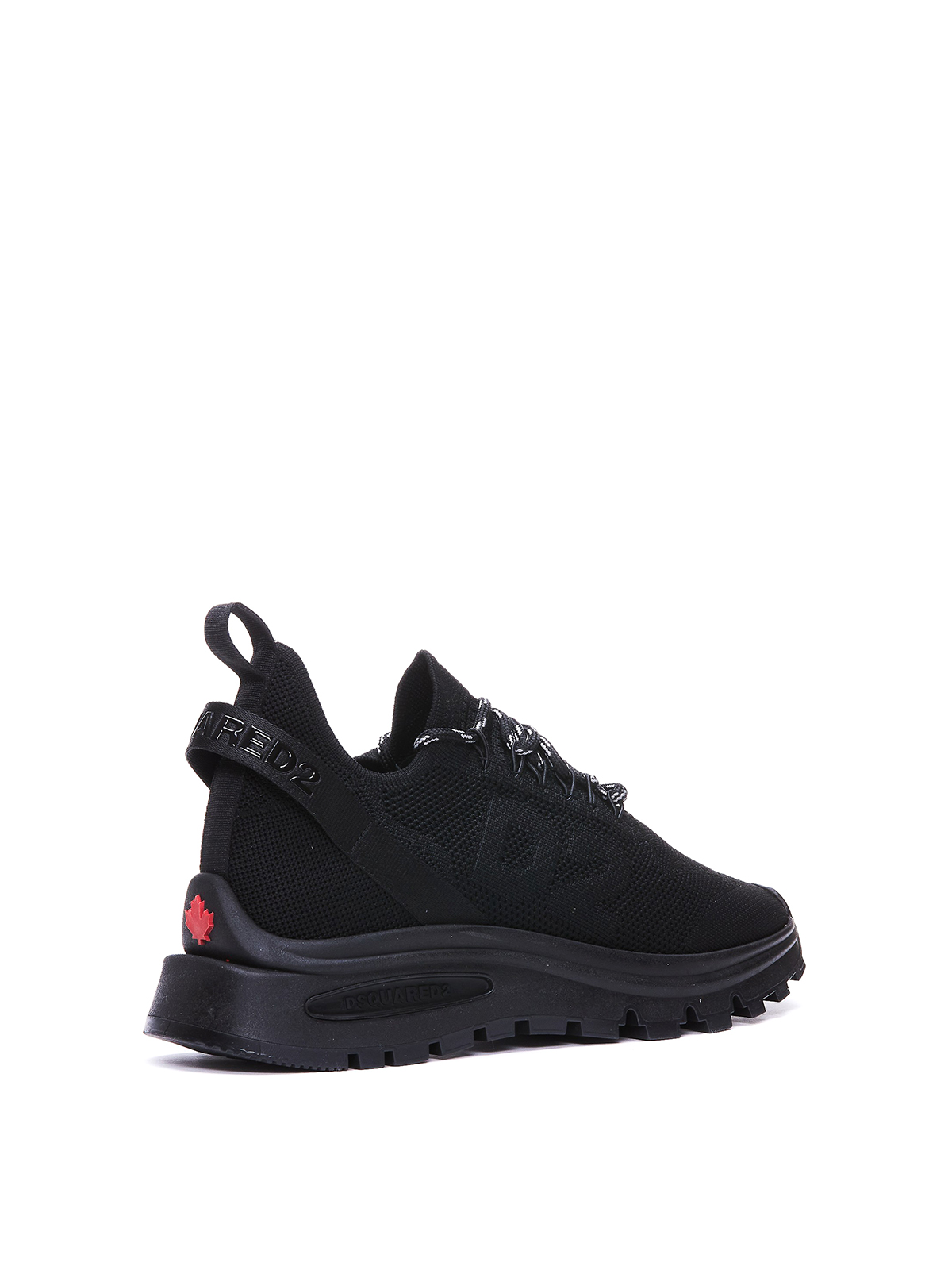 Shop Dsquared2 Tech Fabric Sneakers In Negro
