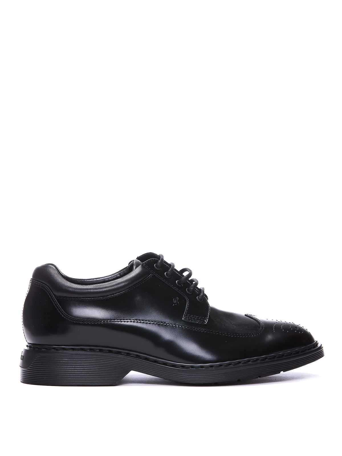 Shop Hogan Zapatos Con Cordones - Negro In Black