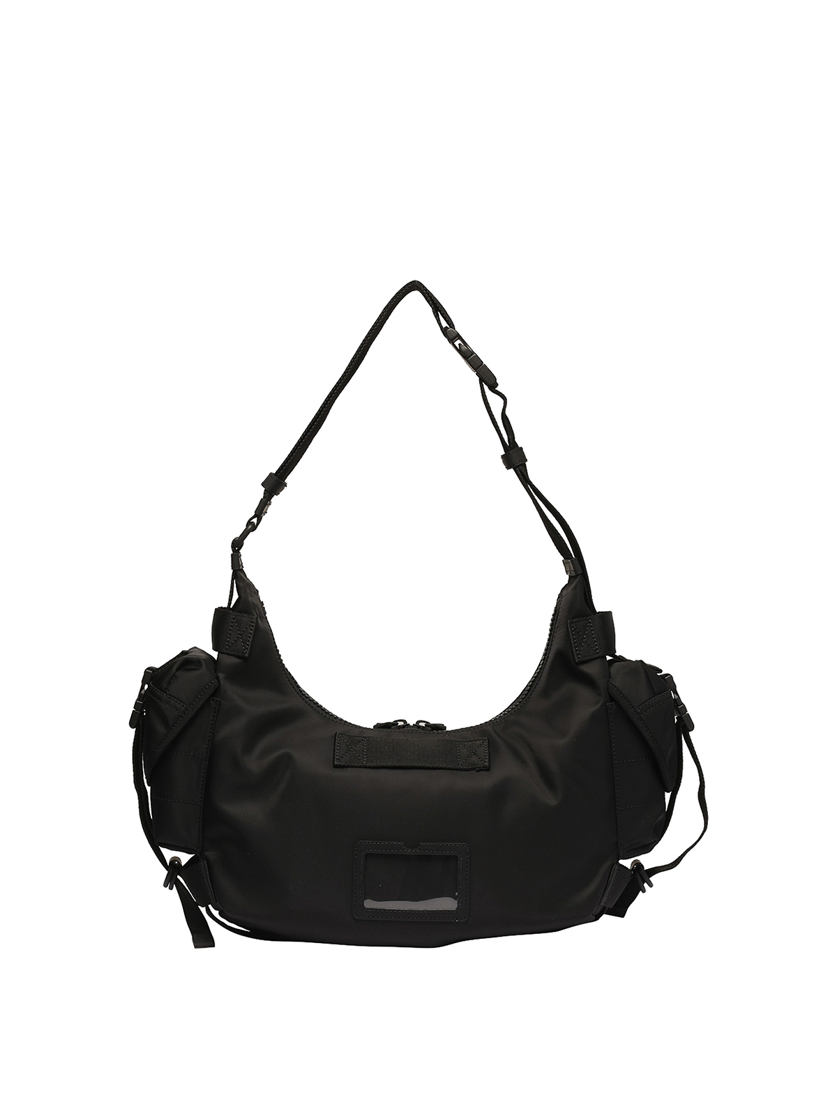 Shop Moschino Tech Fabric Bag In Black