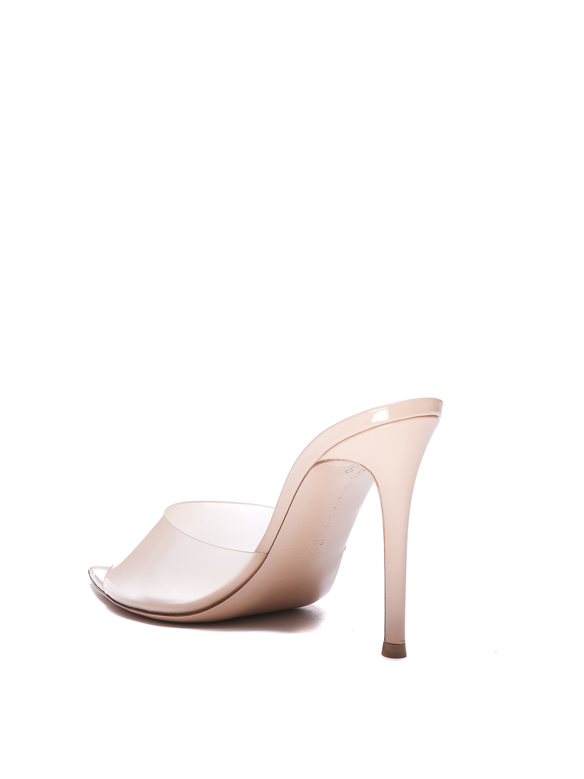 Shop Gianvito Rossi Leather Sandals In Color Carne Y Neutral