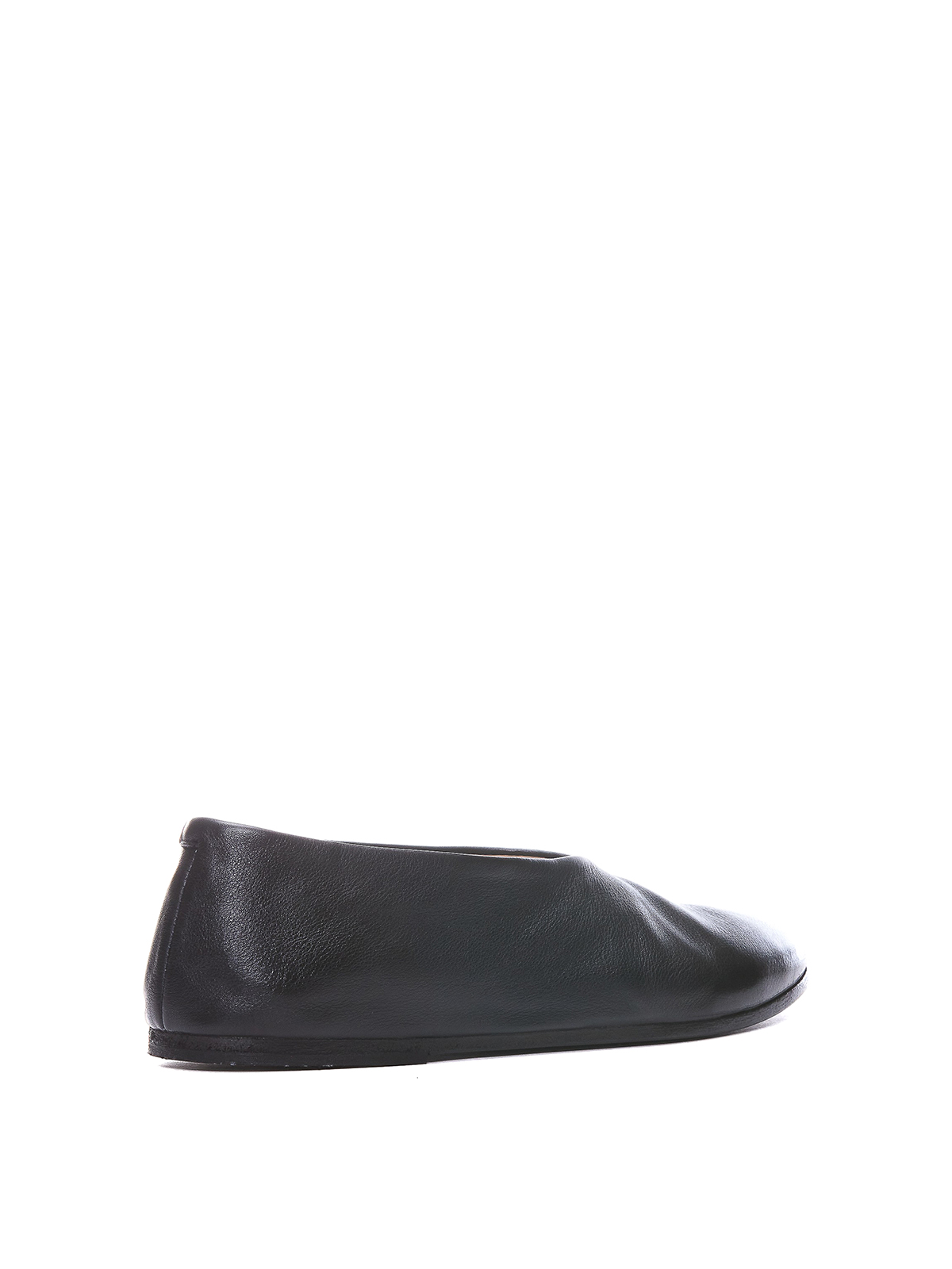 Shop Marsèll Leather Flats In Black