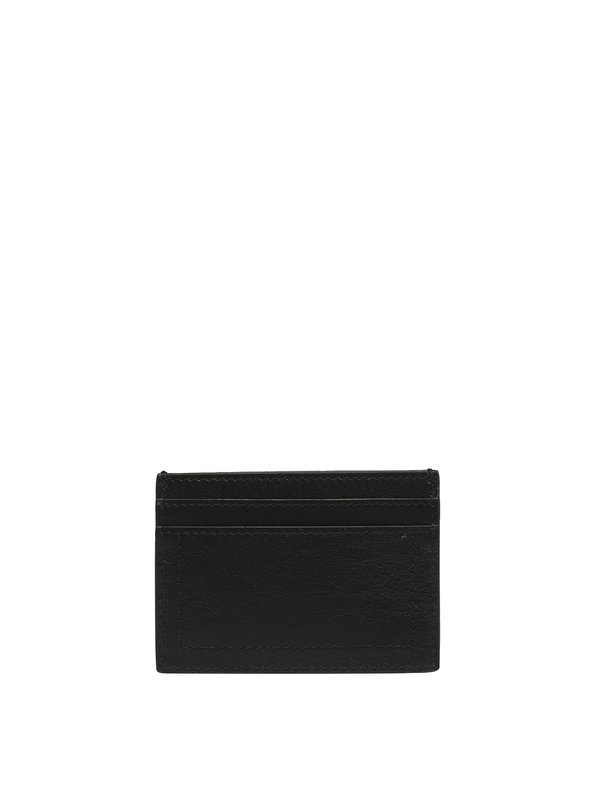 Shop Moschino Leather Wallet In Black