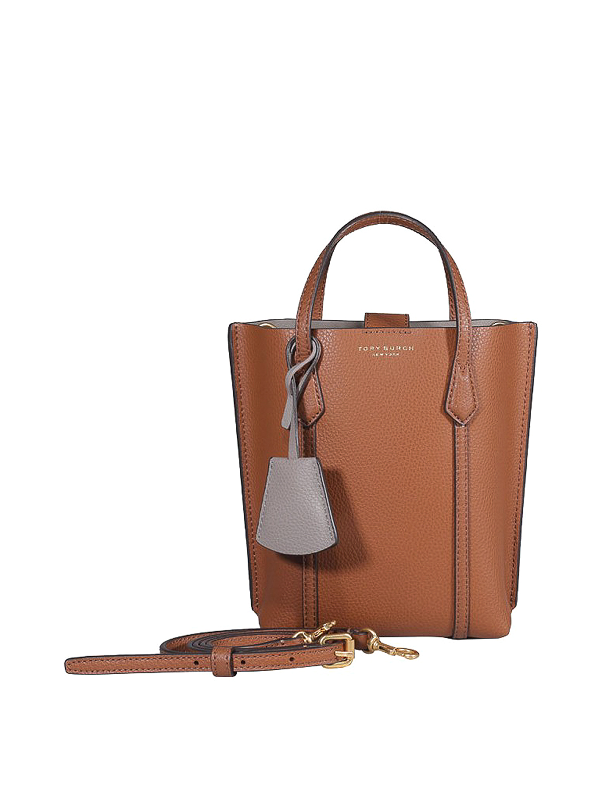 Tory Burch Leather Tote In Brown