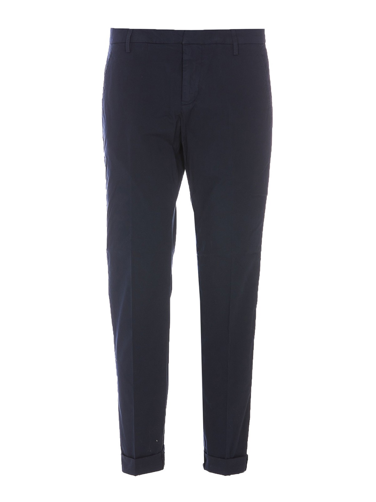 Dondup Stretch Cotton Pants In Blue