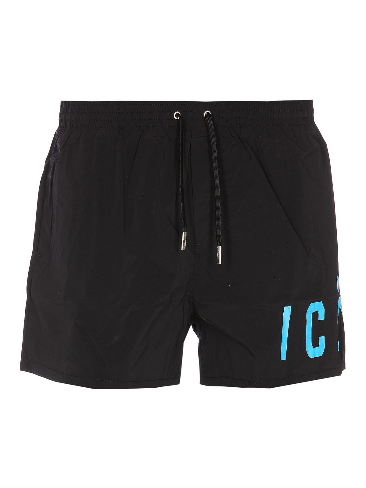 Dsquared2 Be Icon Midi Swim Shorts In Black