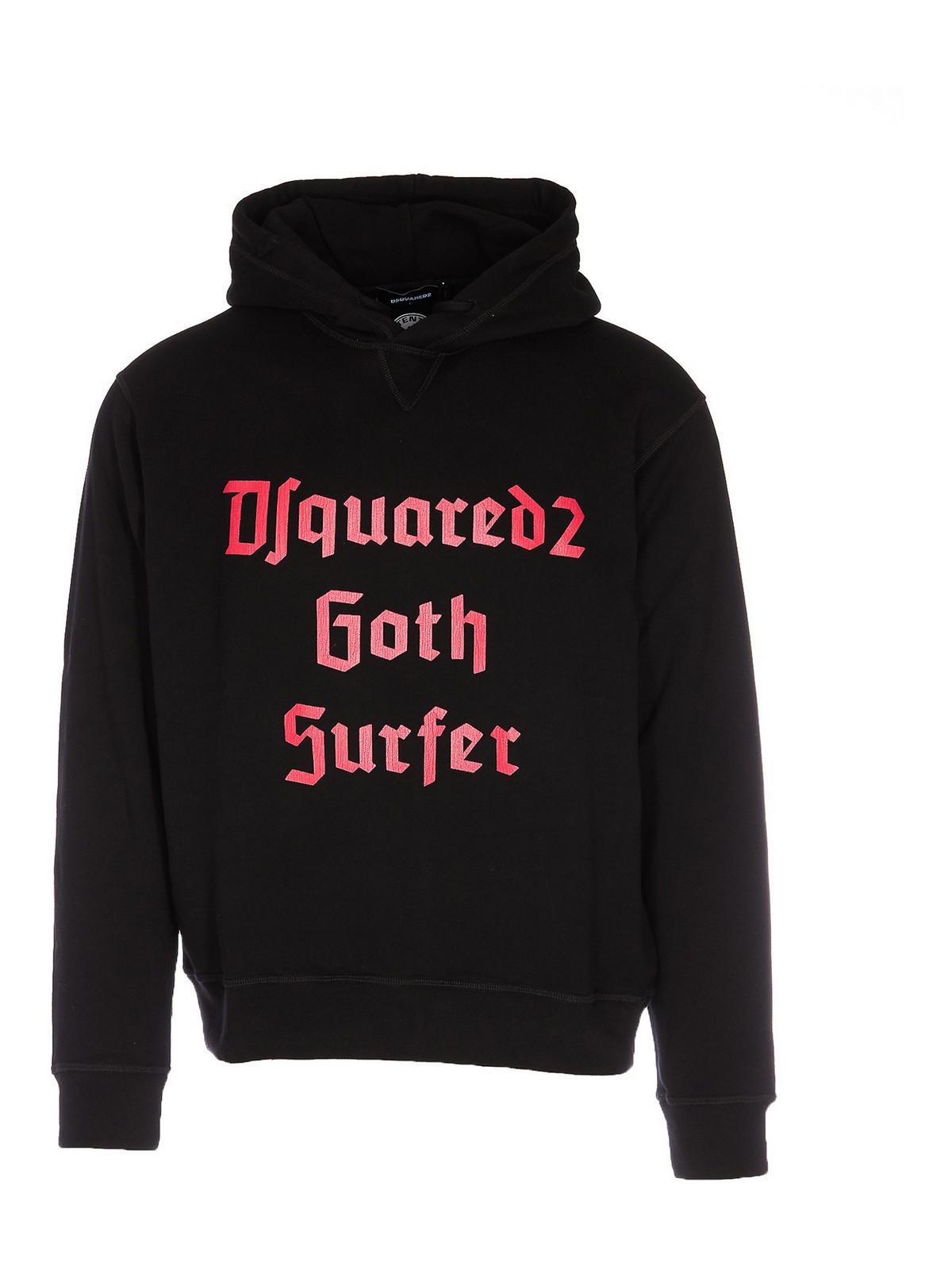 Dsquared2 Cotton Hoodie In Black