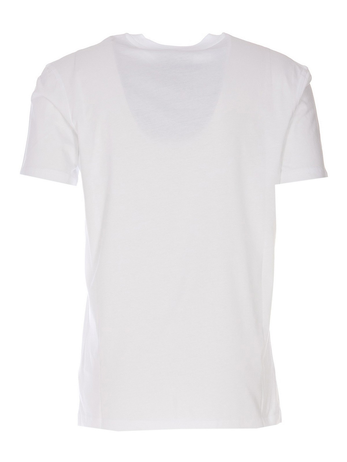 Shop Moschino Cotton T-shirt In Blanco