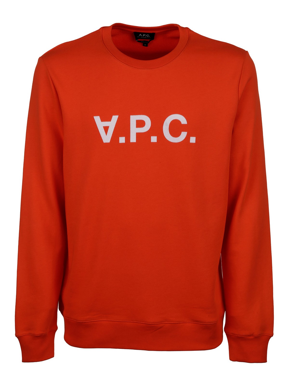 Apc Front Logo Sweatshirt In Red