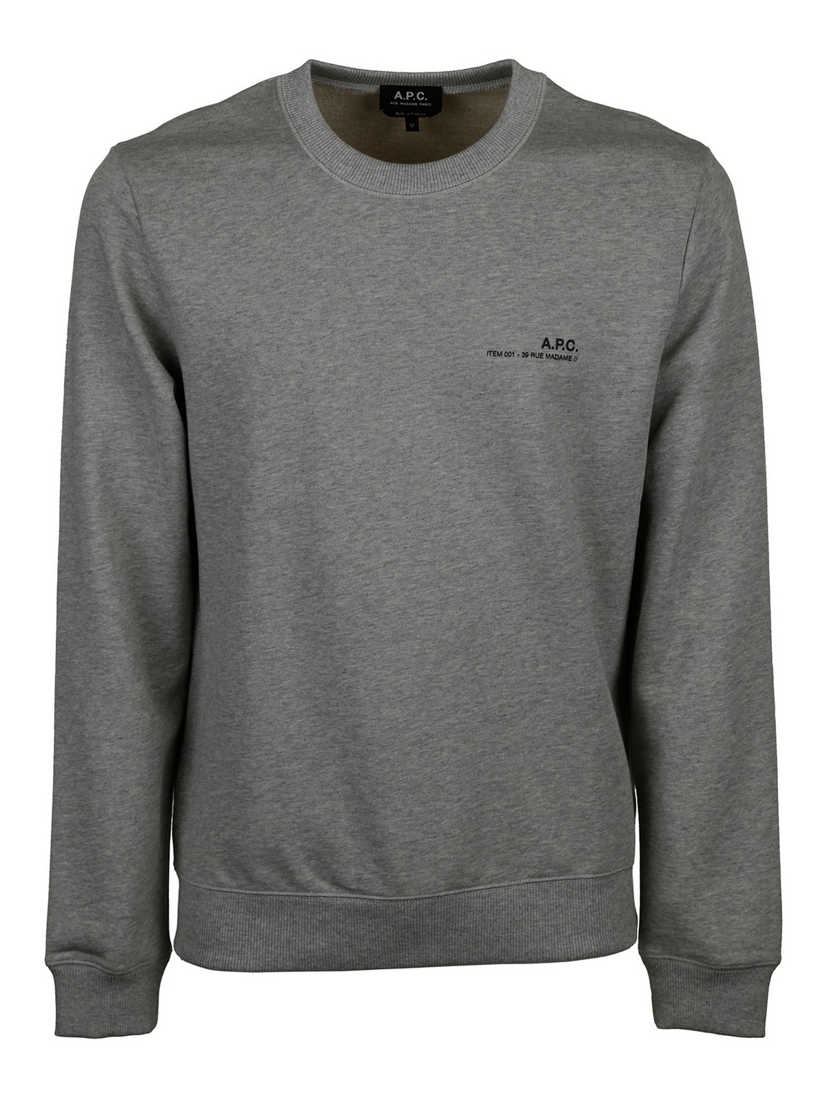 Apc Cotton Sweatshirt In Grey
