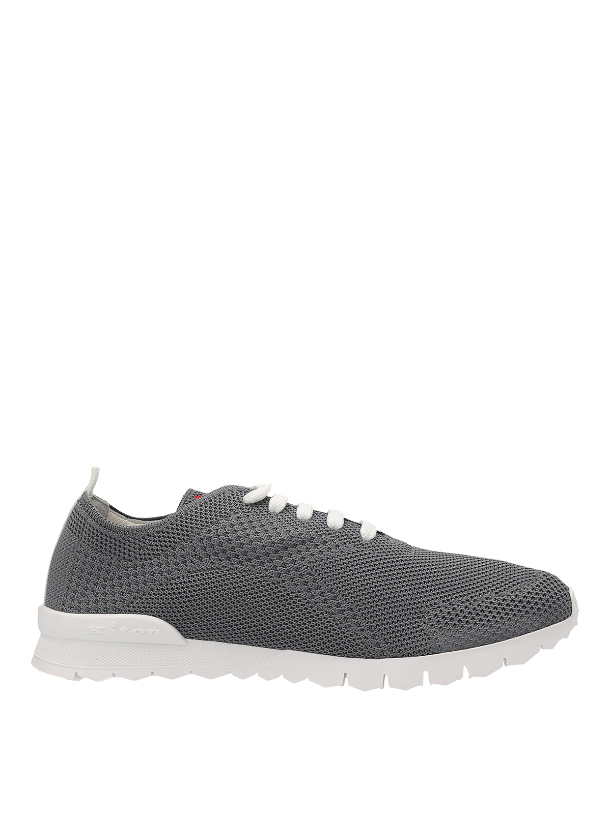 Kiton Fit Running Sneakers In Gris