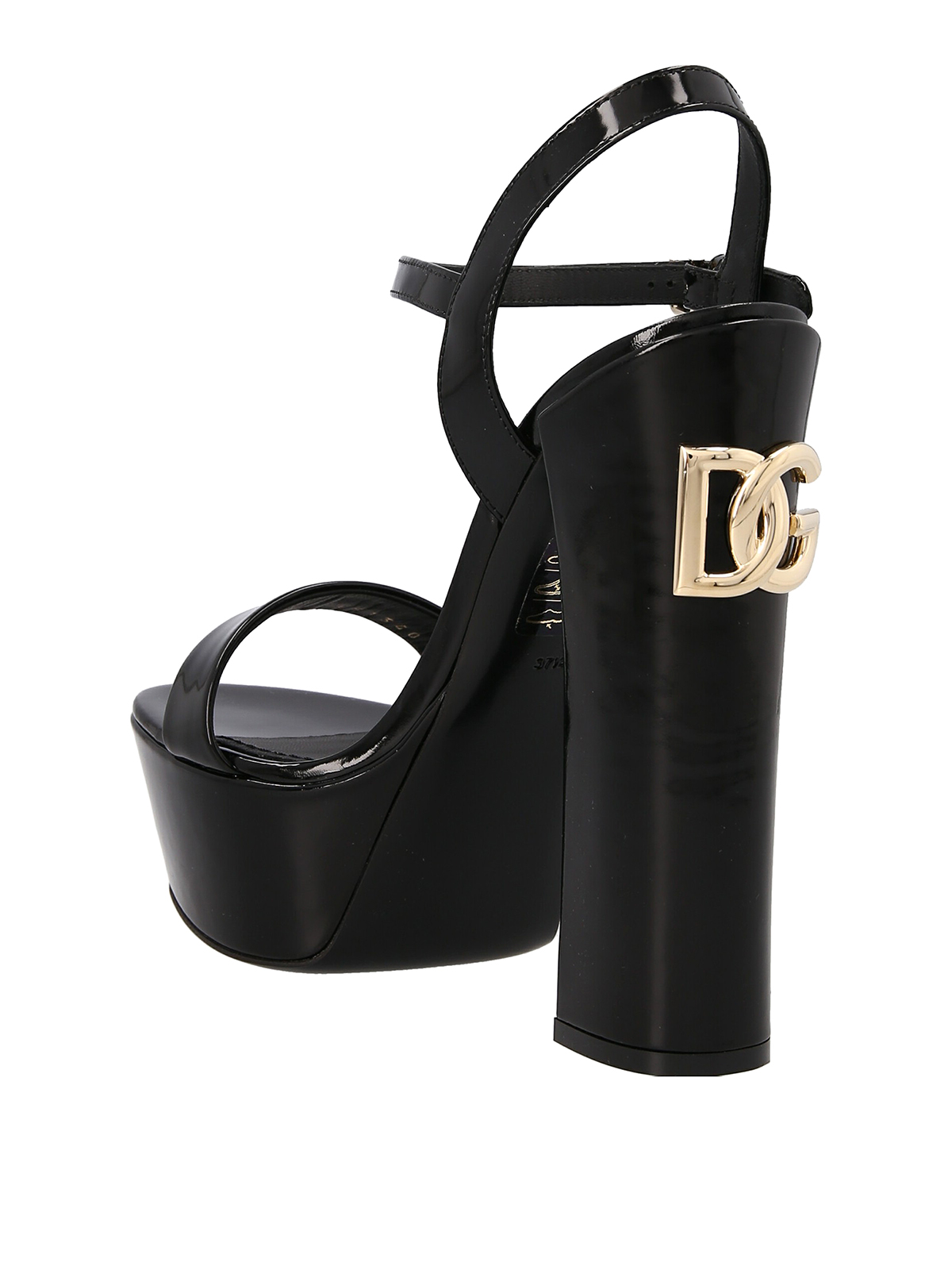 Dolce & Gabbana リボン ヒール サンダル ブラック ☆Dolce & Gabbana ブラックヒールサンダル☆ - メルカリ