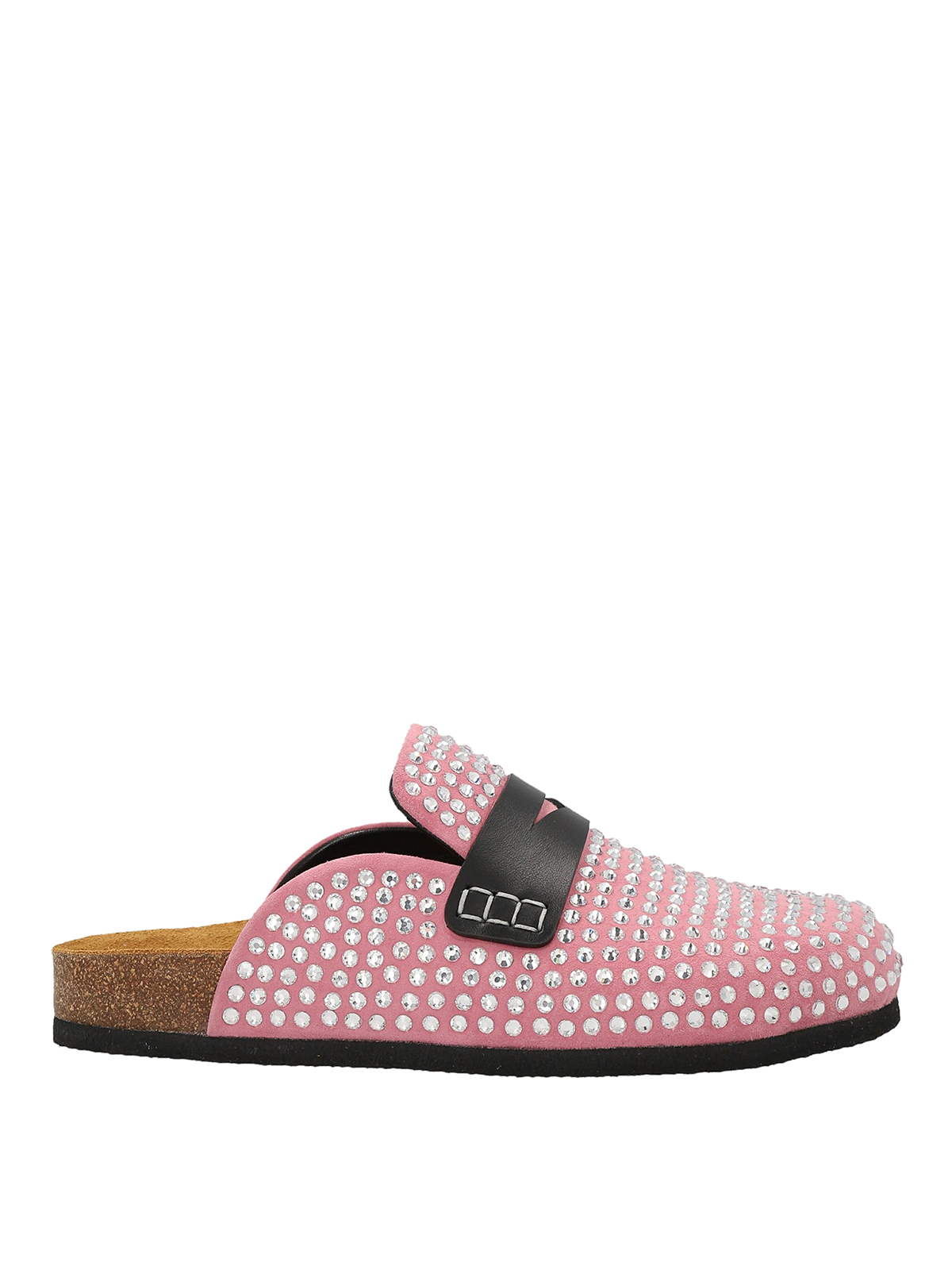 Shop Jw Anderson Chinelas - Crystal Loafer In Pink