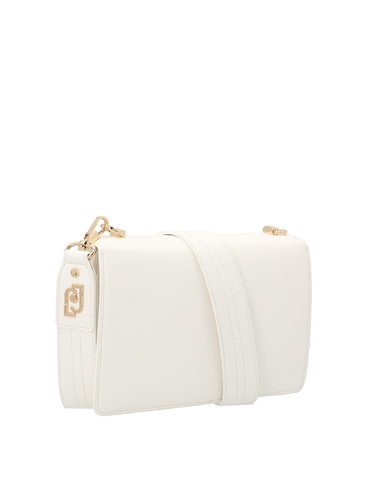 Shop Liu •jo Ecs Medium Crossbody Bag In White