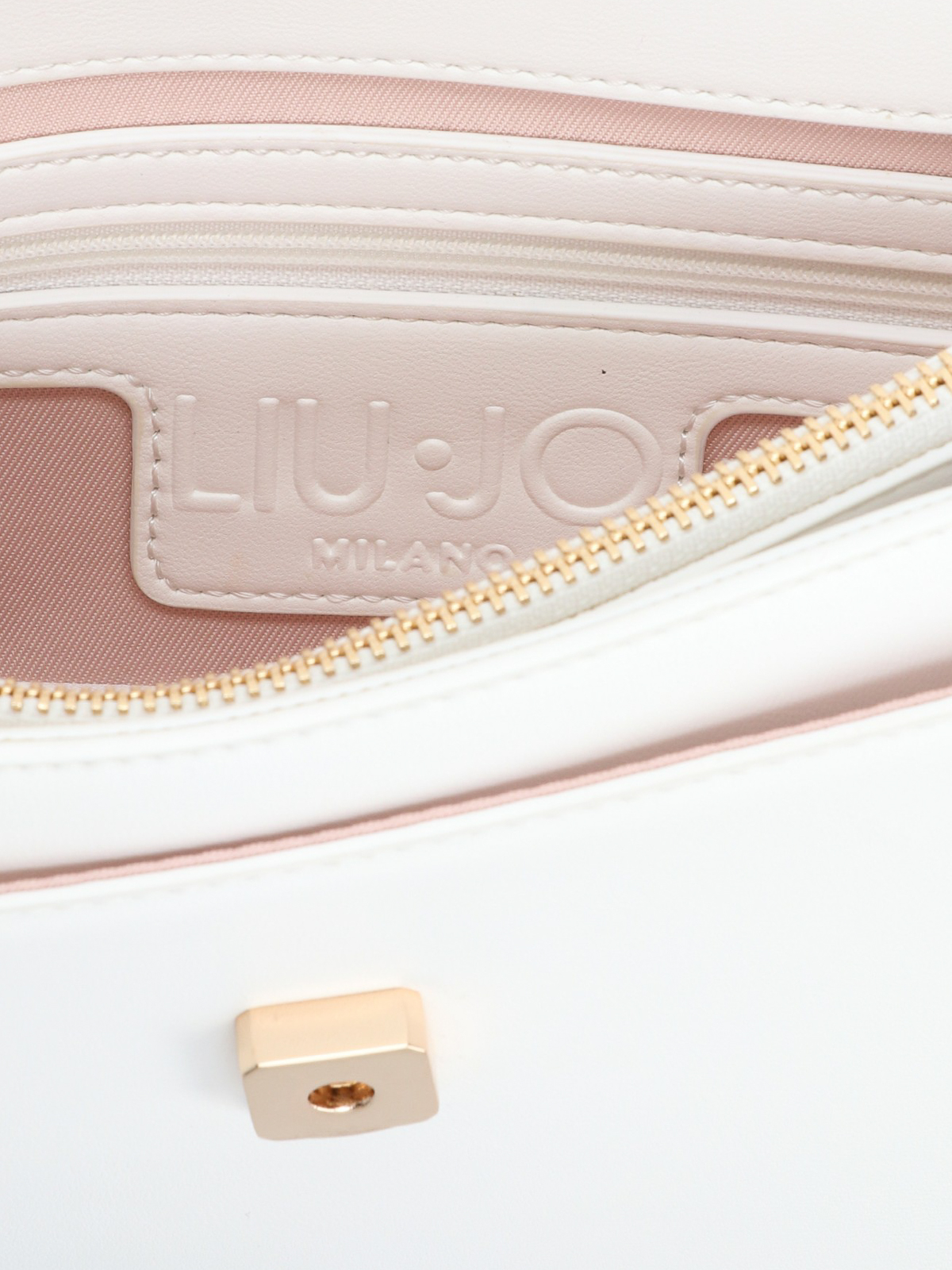 Shop Liu •jo Ecs Medium Crossbody Bag In White