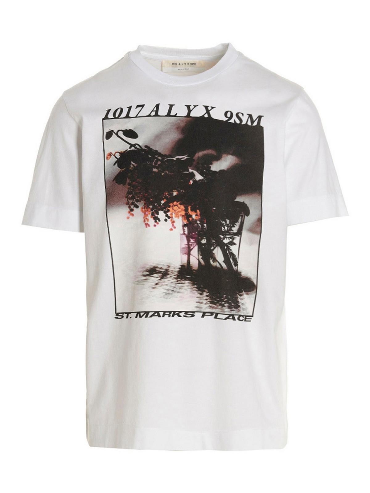 Alyx Graphic-print Short-sleeved T-shirt In White