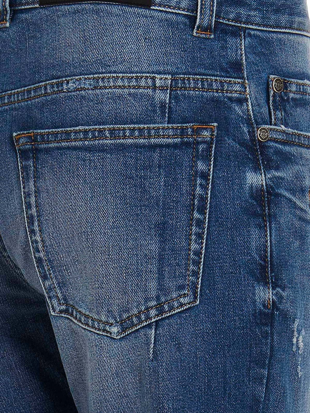Balmain スキニージーンズ - ブルー|AH1MG005DB686FF