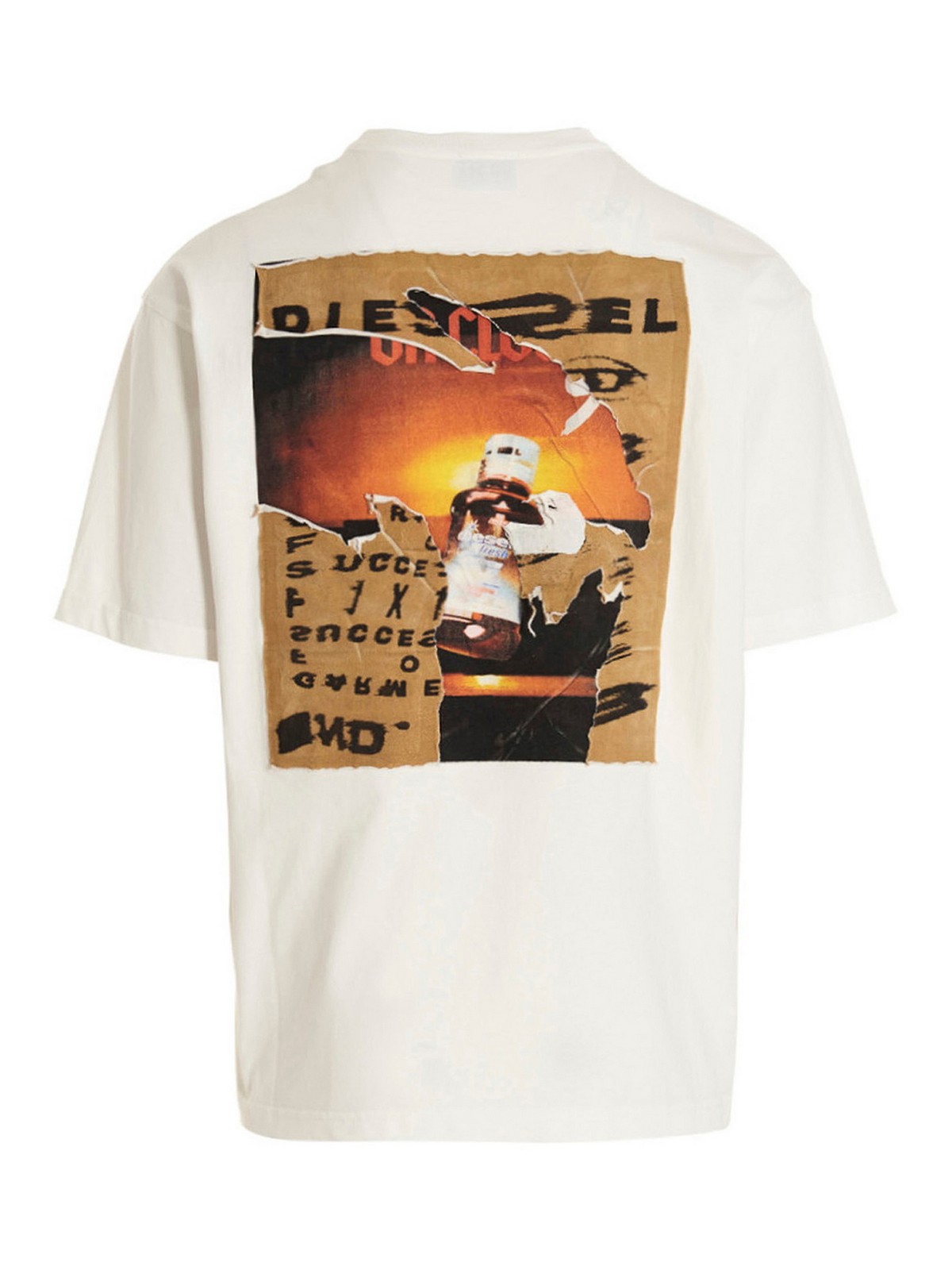 Michelangelo modstand valg T-shirts Diesel - Wash Poff T-shirt - A085260JYYF141
