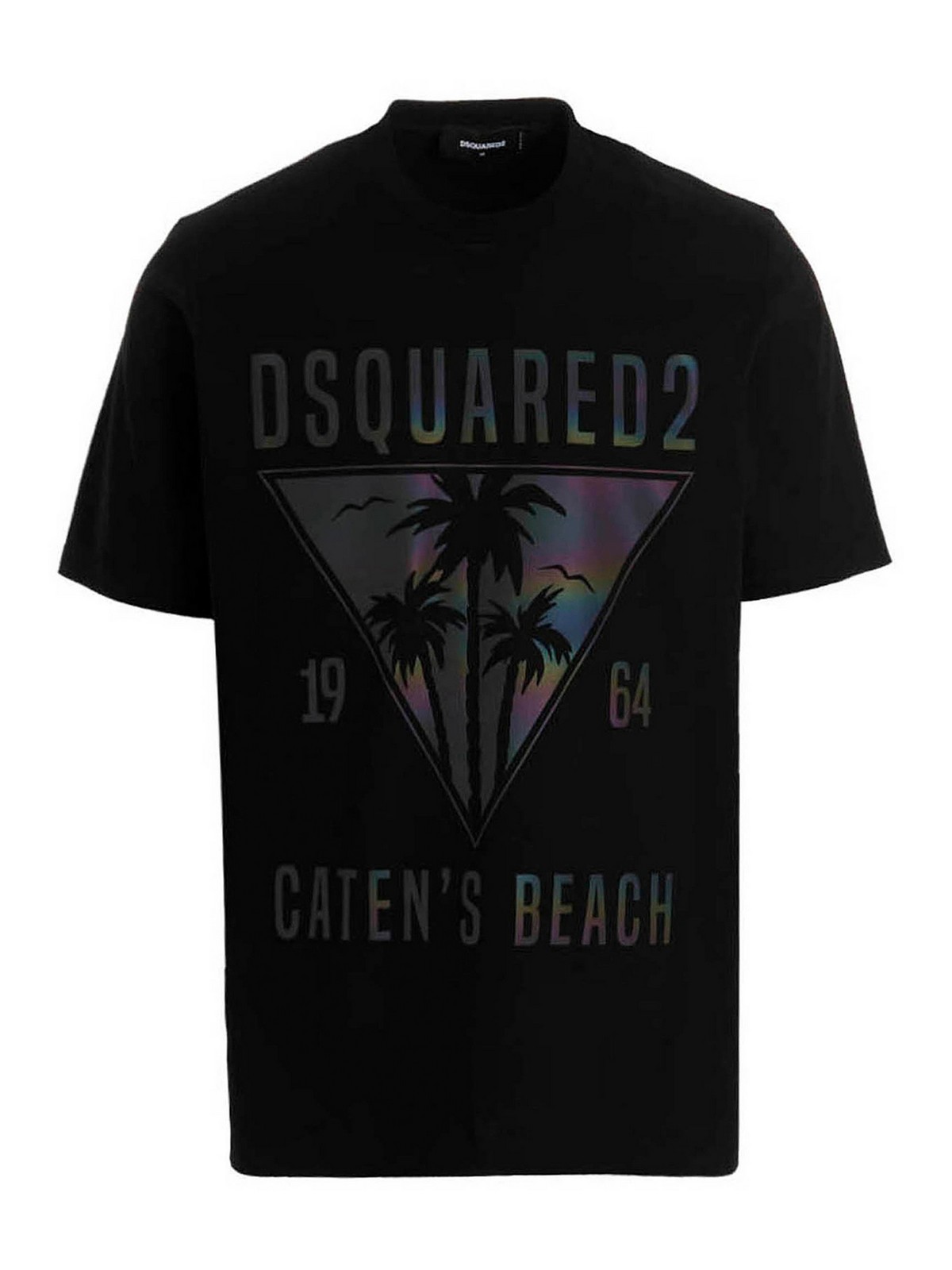 Dsquared2 D2 Caten T-shirt In Black
