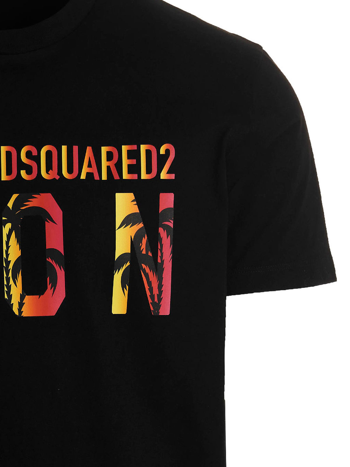 Dsquared2 T shirt Icon Nero Uomo S79GC0065S23009900