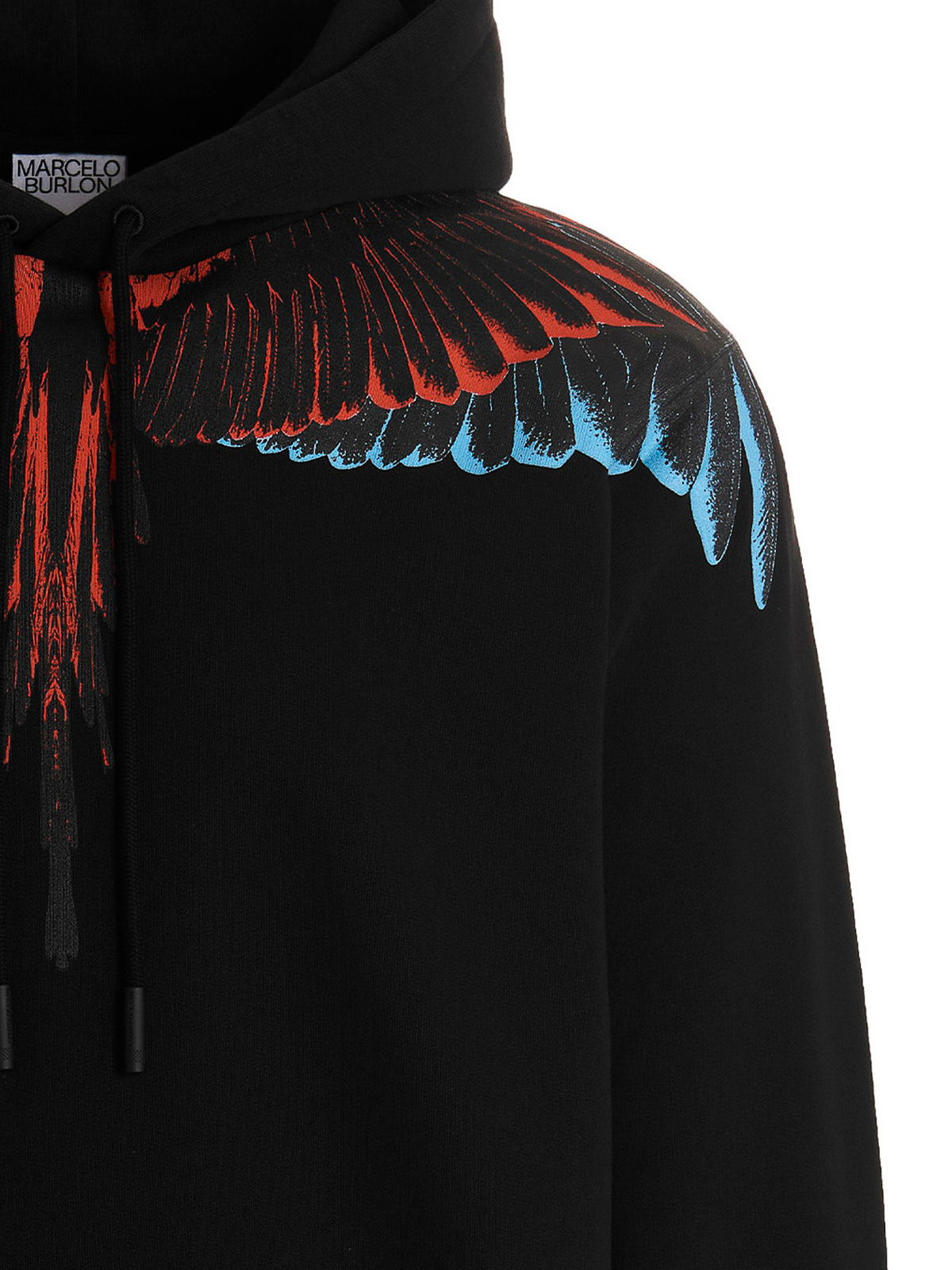 Shop Marcelo Burlon County Of Milan Sudadera - Icon Wings In Black