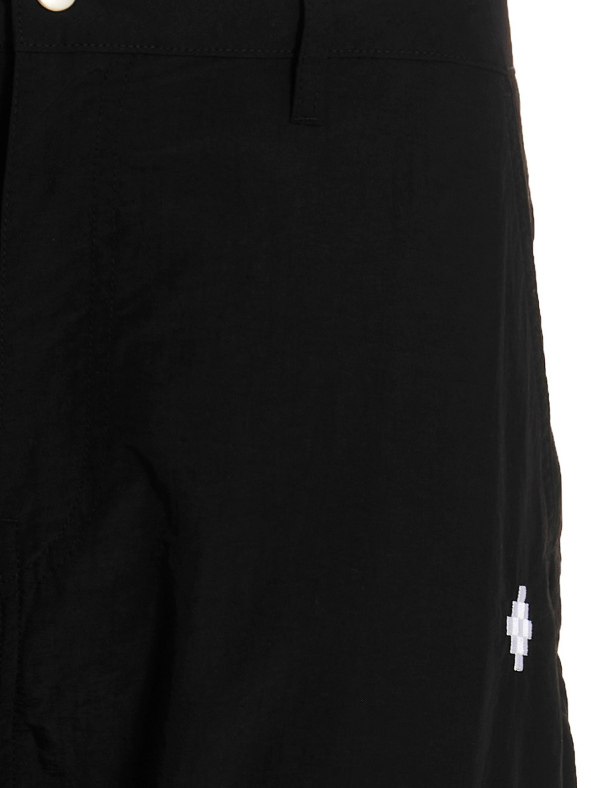 Shop Marcelo Burlon County Of Milan Cross Cargo Pants With Embroidered Logo In Negro