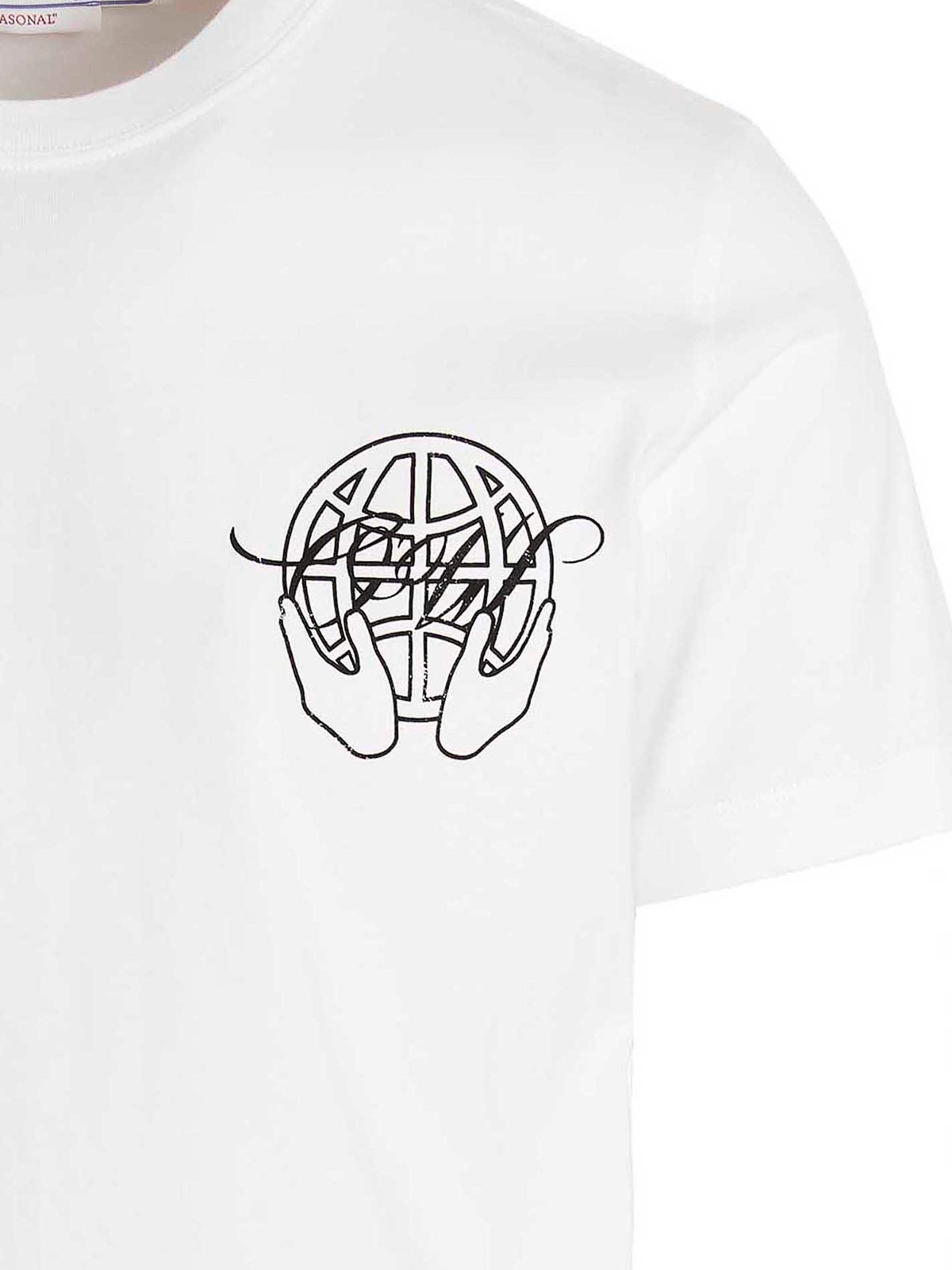 Off-White T-Shirt - Hand Arrow - Blanc | OMAA027S23JER0070110